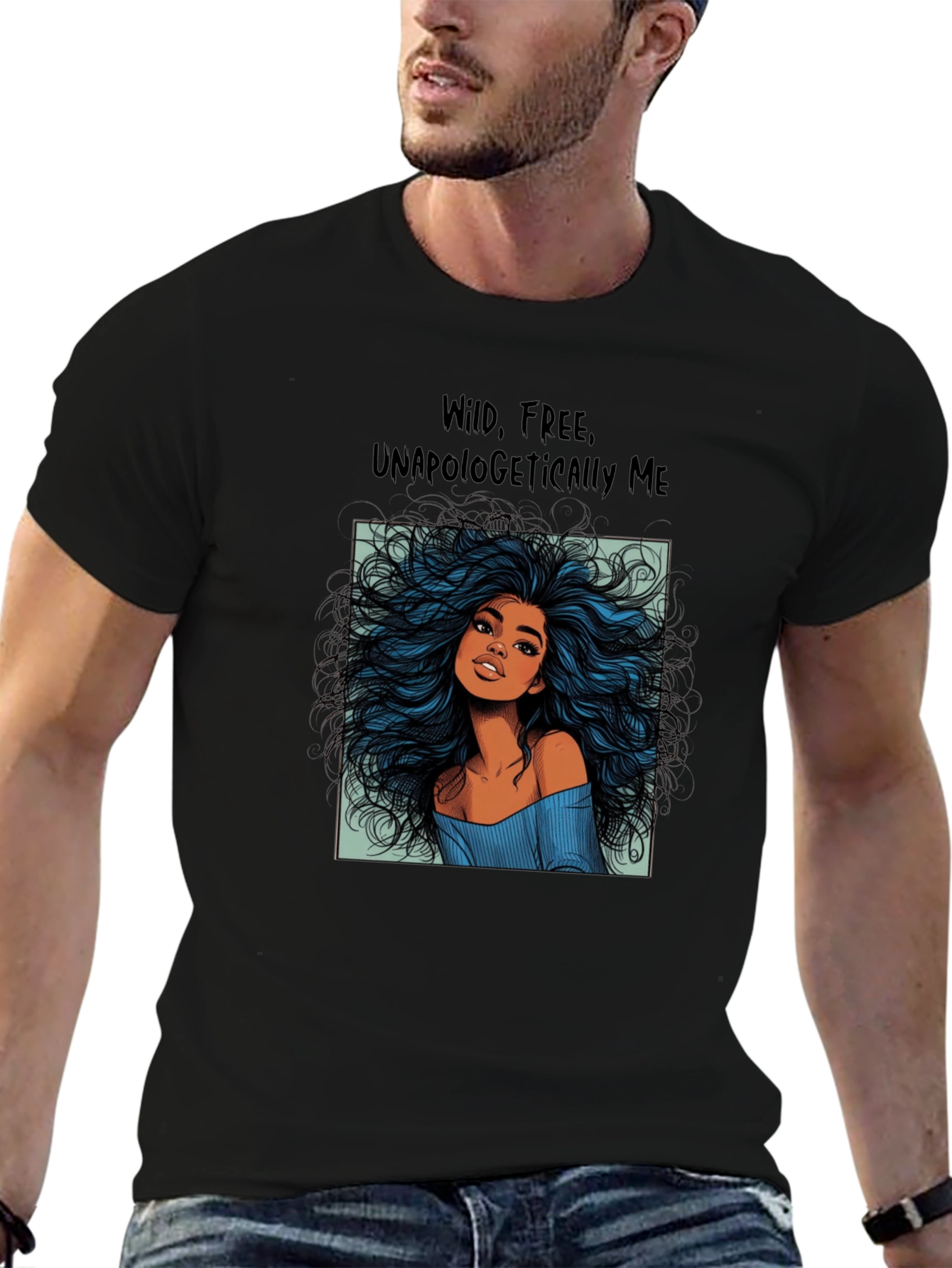Wild Free Unapologetically Me Black T-Shirt