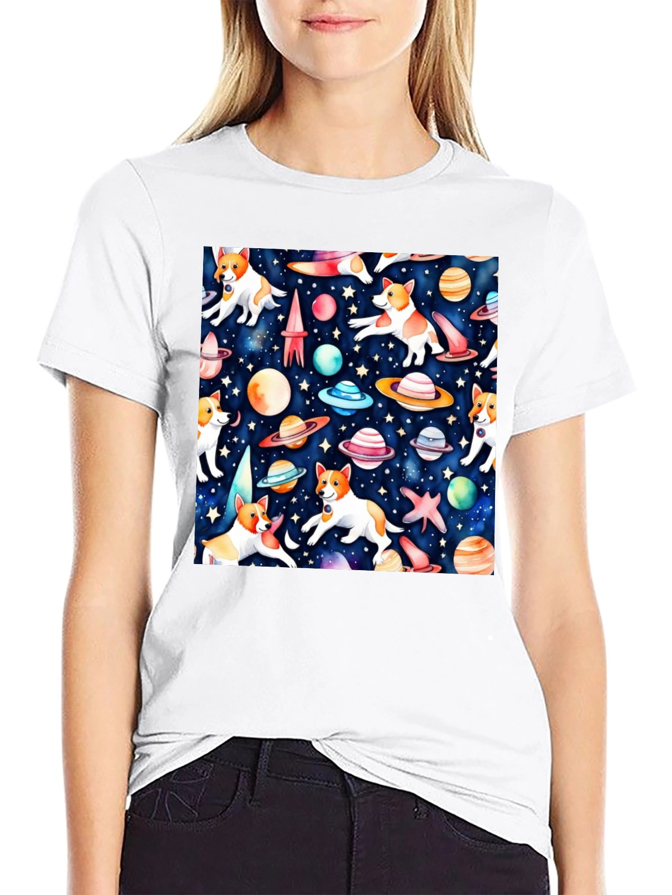 Space Dog T-Shirt - Unique Galaxy Design