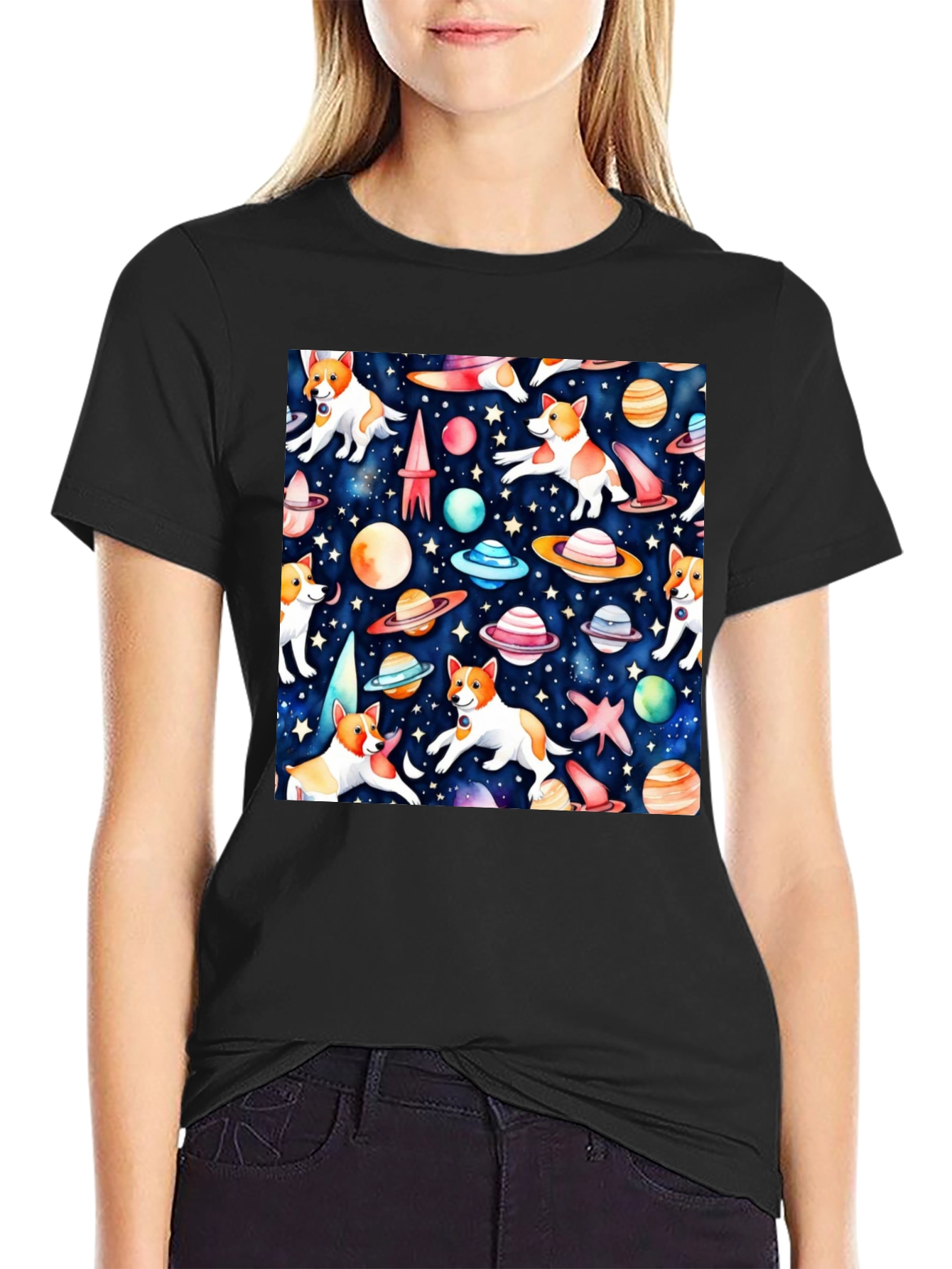 Space Dog T-Shirt - Unique Galaxy Design