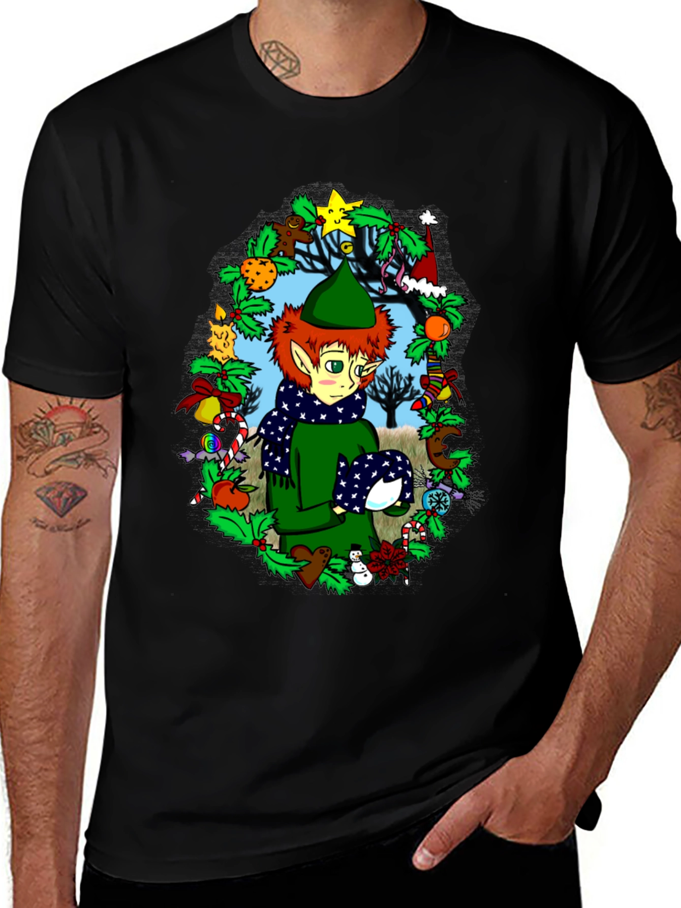 Festive Elf Christmas T-Shirt