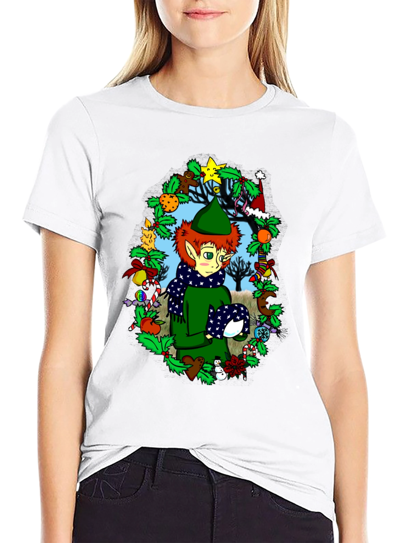Festive Elf Christmas T-Shirt