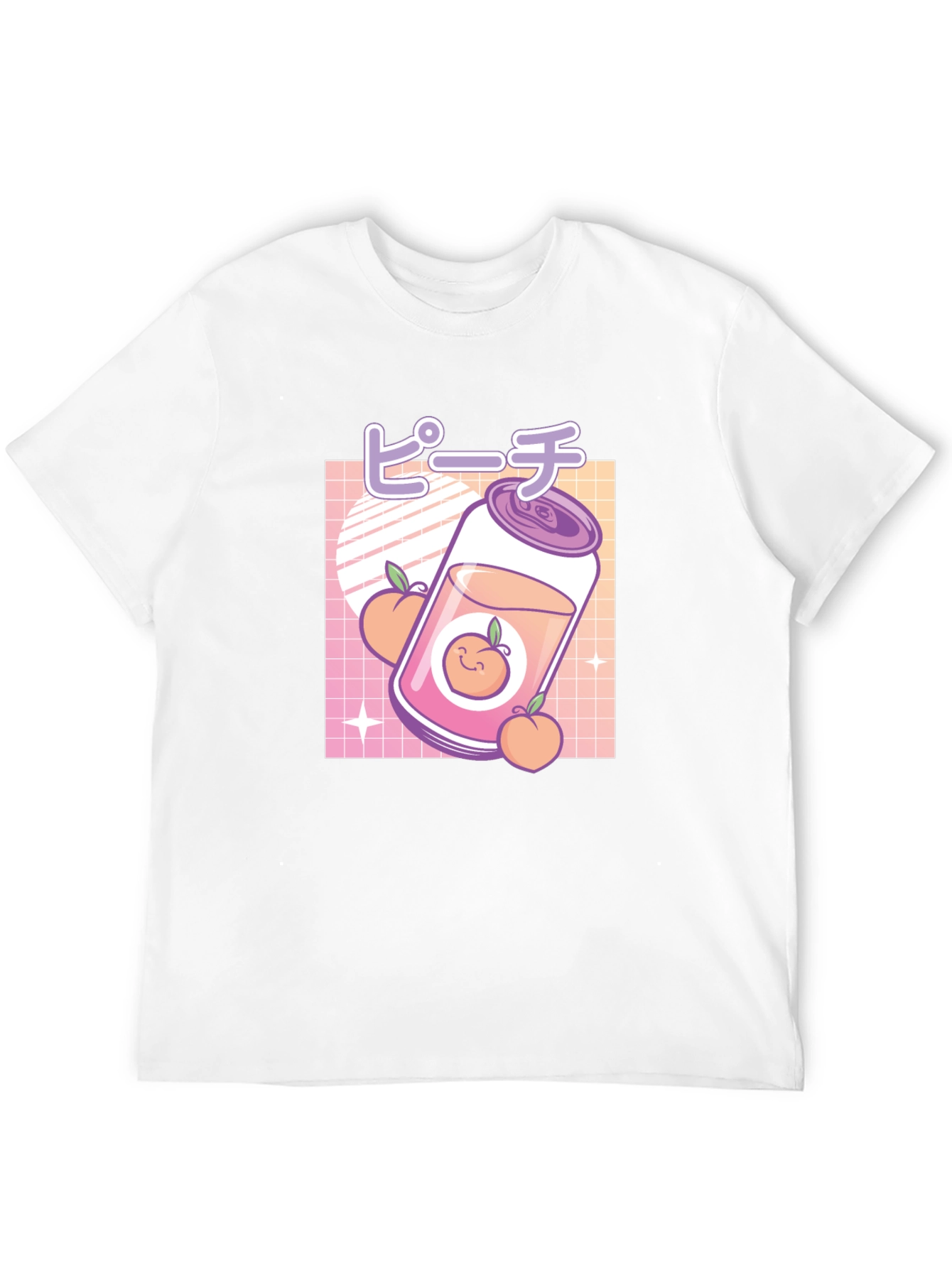 Peach Aesthetic Graphic Tee - Kawaii Style