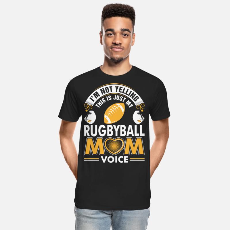 I Am Not Yelling Rugbyball Mom Voice Tshirt