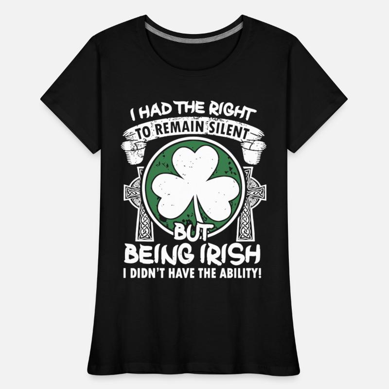 i had the right to remain silent but being irish i