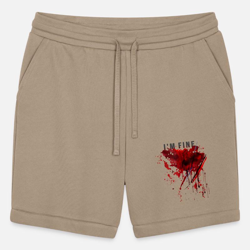 I m Fine Bloody Blood Splatter Halloween Pun