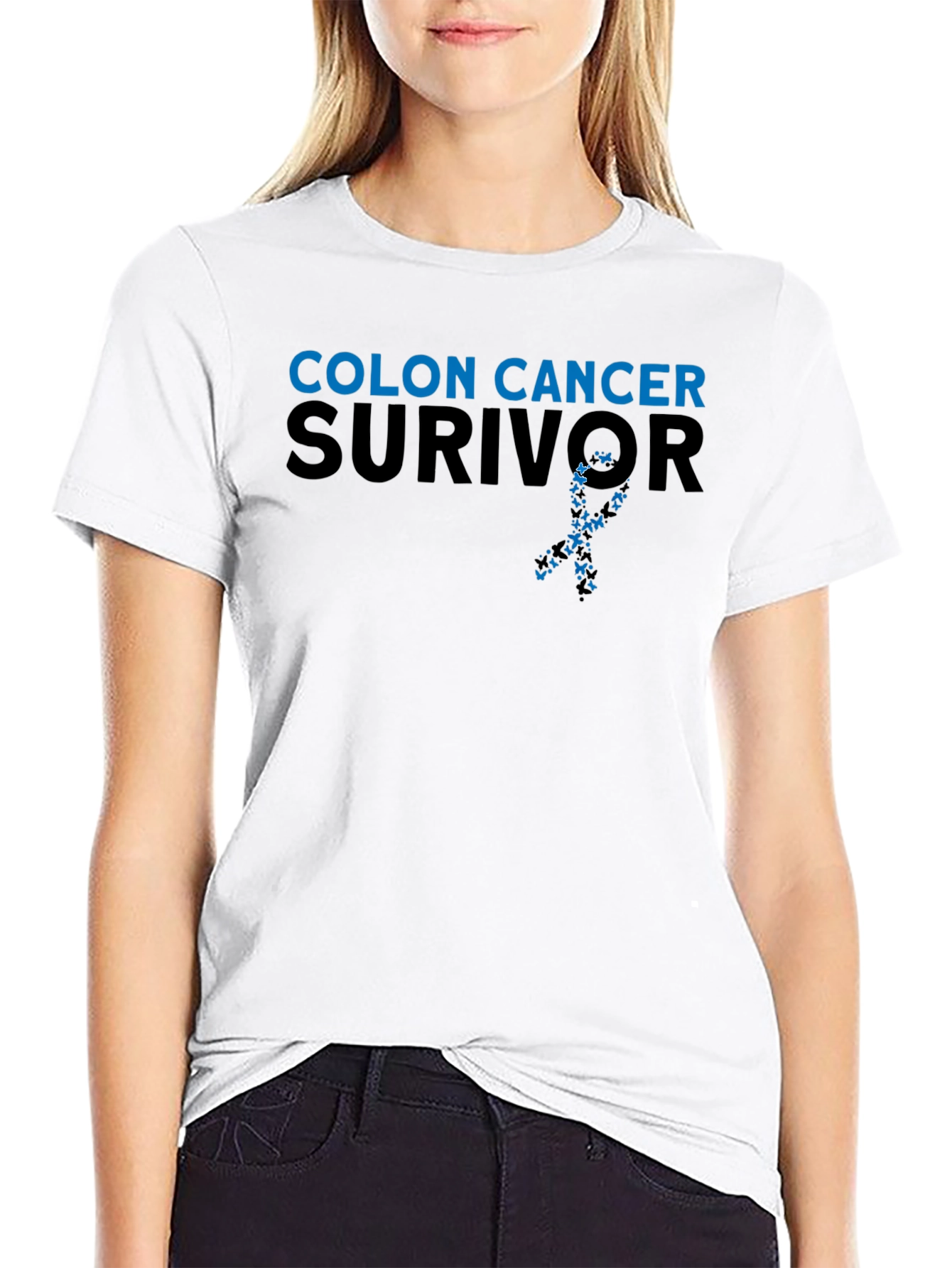 Colon Cancer Survivor Ribbon T-Shirt