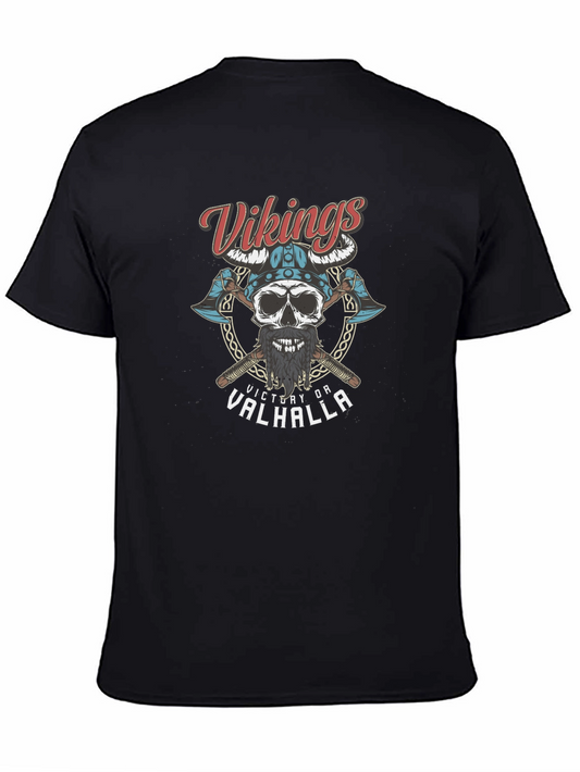 Vikings Victory or Valhalla Graphic T-Shirt