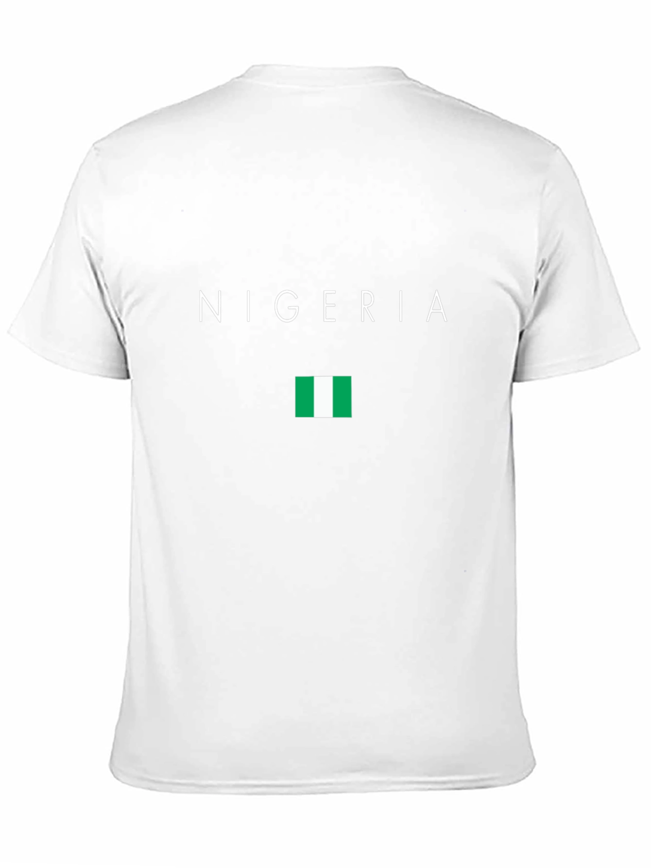 Nigeria Flag T-Shirt - Black Cotton Tee
