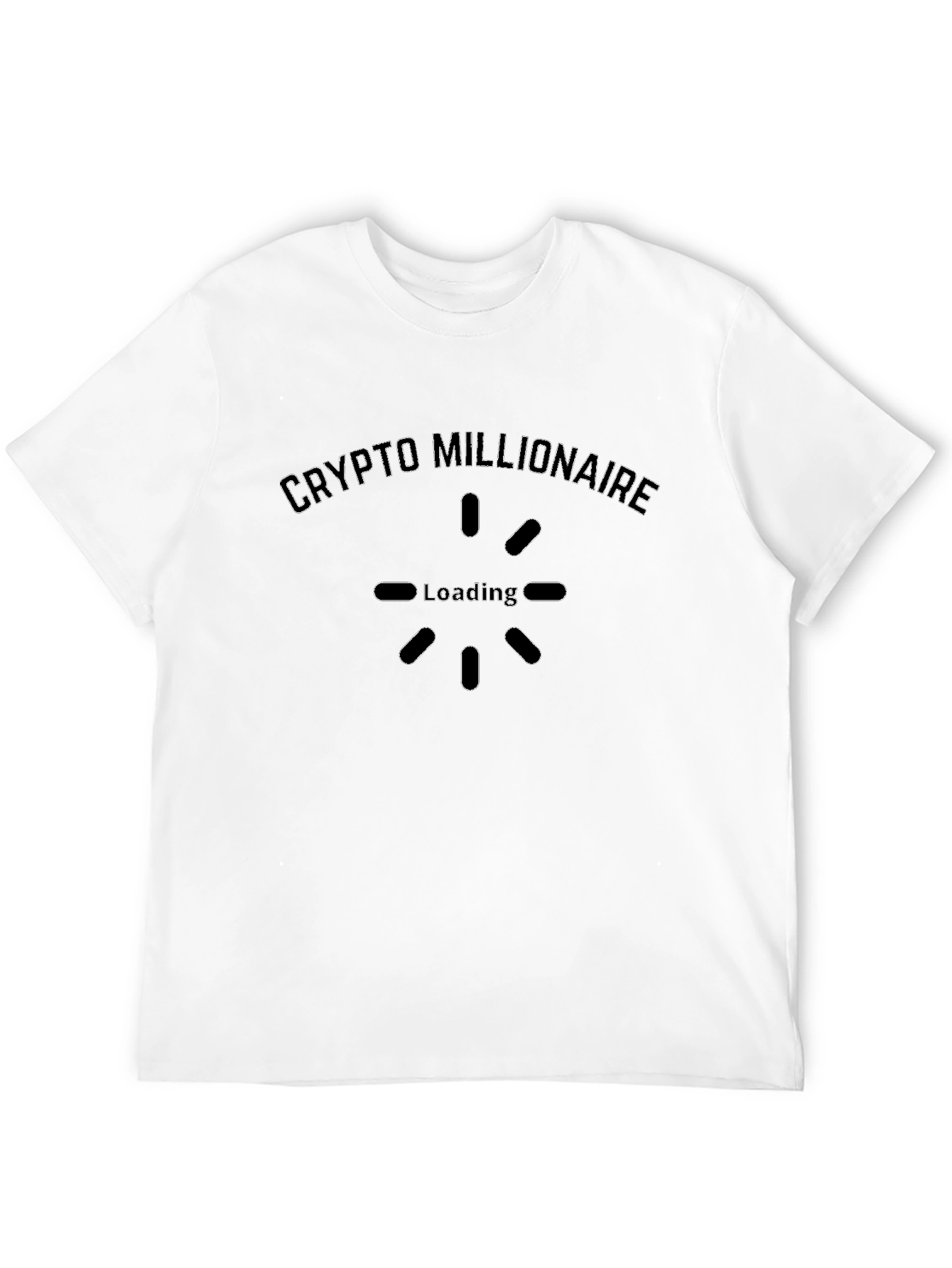 Crypto Millionaire Loading Black T-Shirt