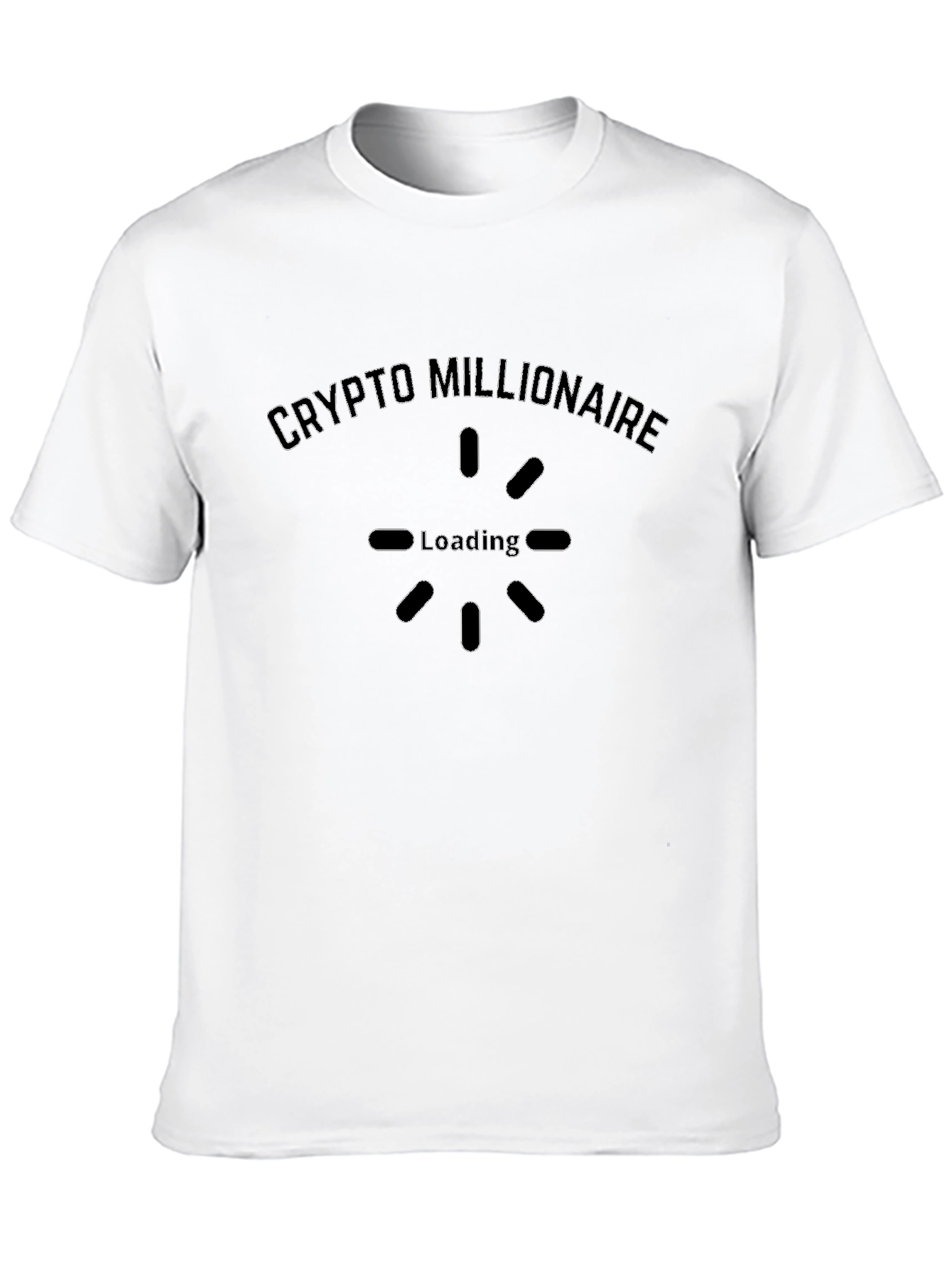 Crypto Millionaire Loading Black T-Shirt