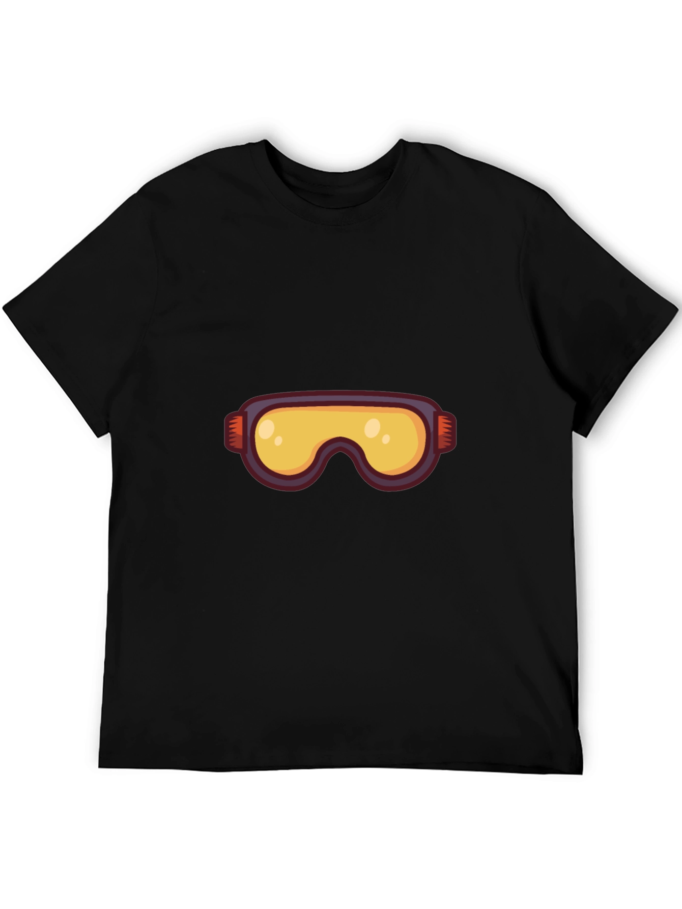 Cartoon Goggles Black T-Shirt