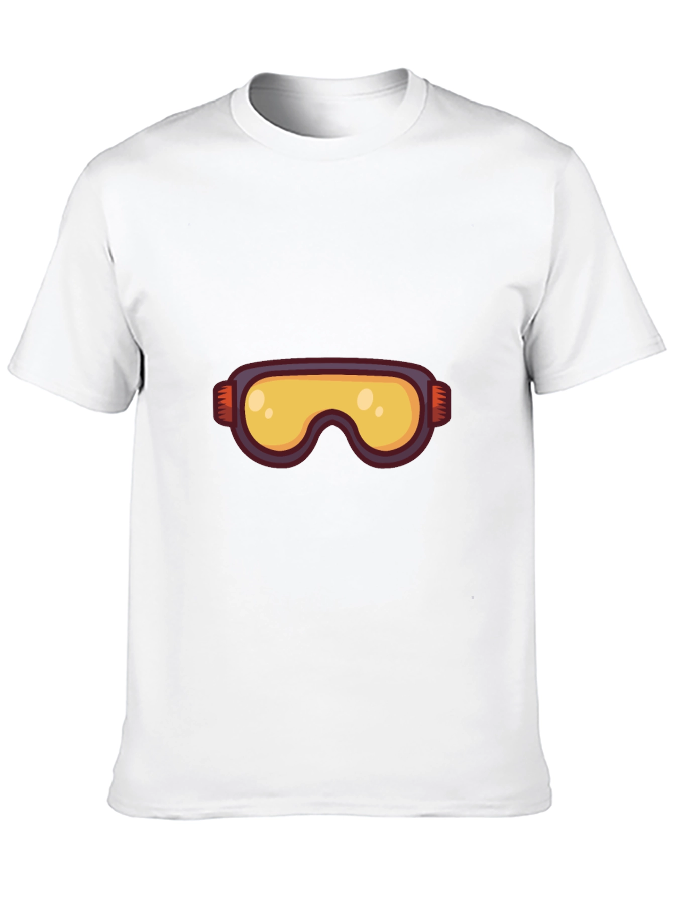Cartoon Goggles Black T-Shirt