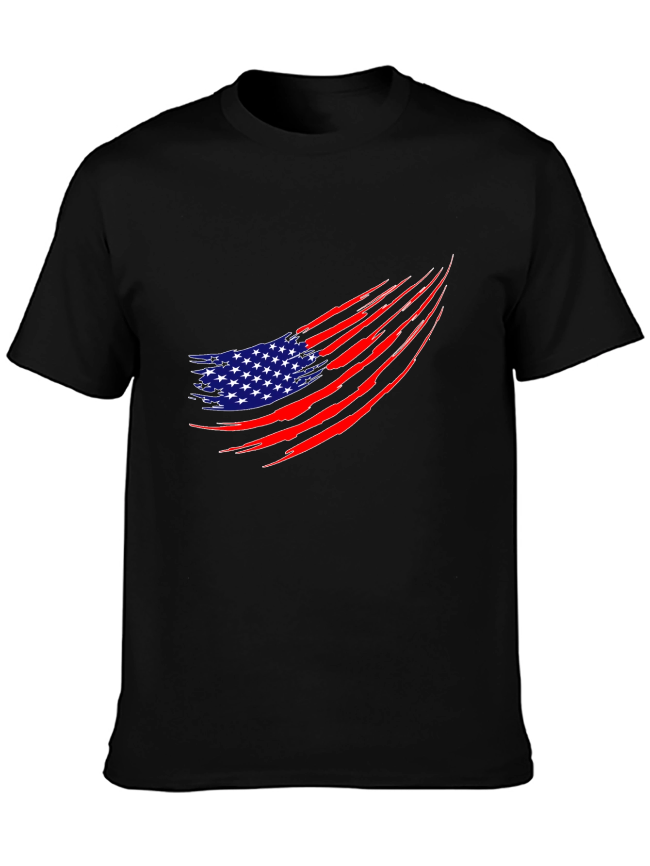 American Flag Ripped T-Shirt