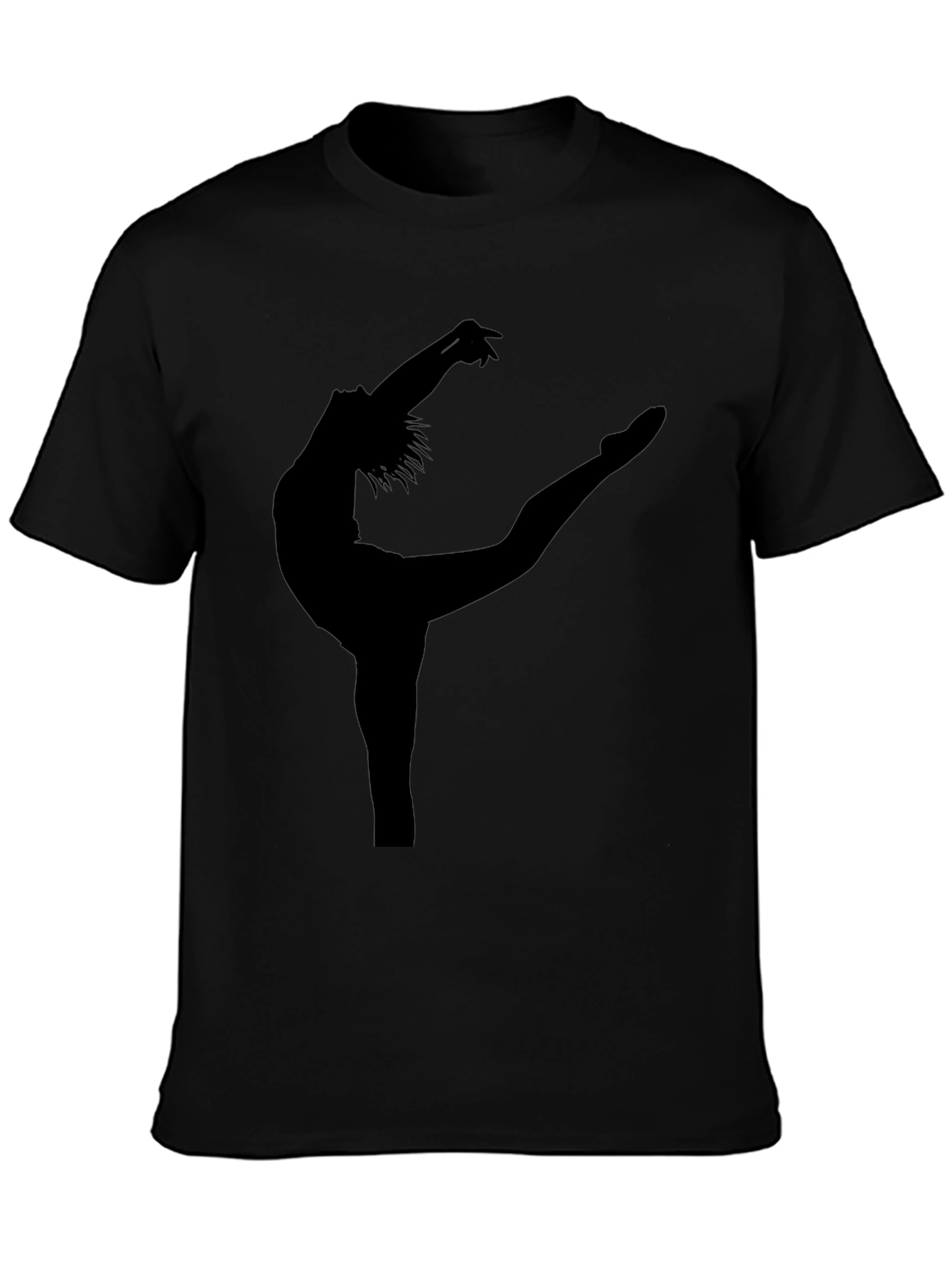 Ballet Dancer Silhouette Black T-Shirt