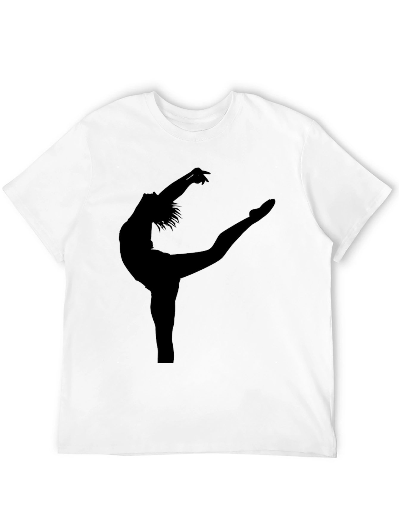 Ballet Dancer Silhouette Black T-Shirt