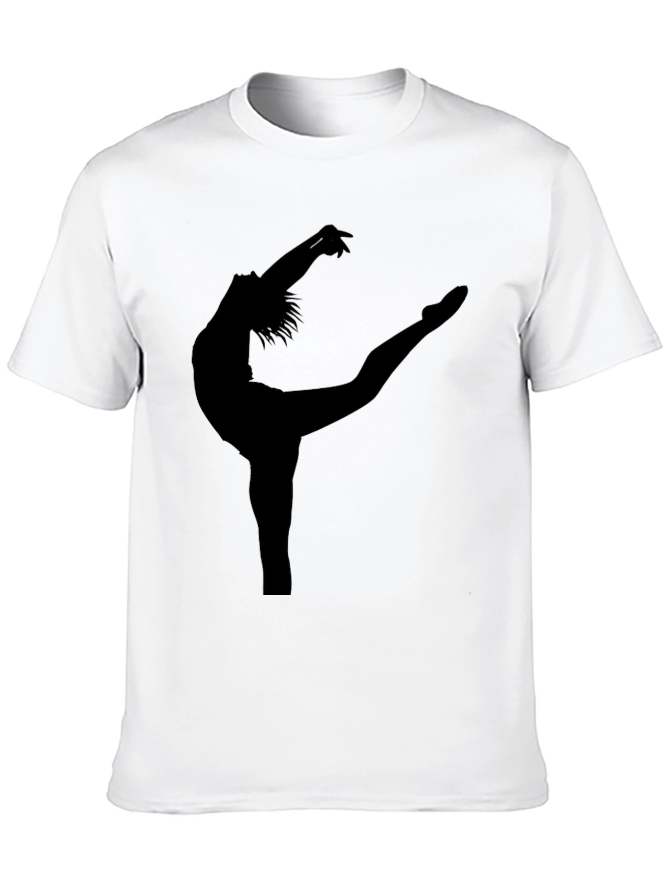 Ballet Dancer Silhouette Black T-Shirt