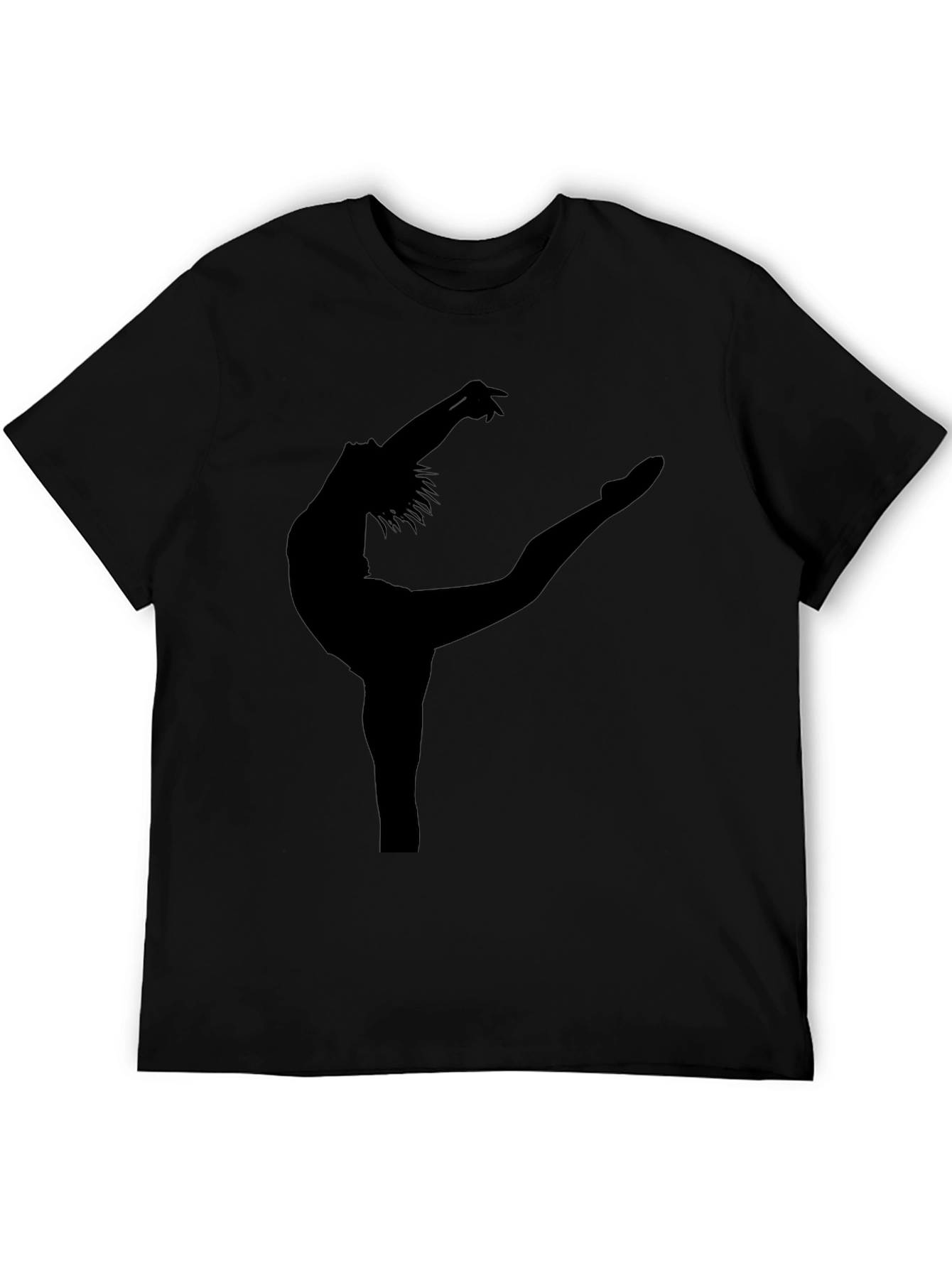 Ballet Dancer Silhouette Black T-Shirt