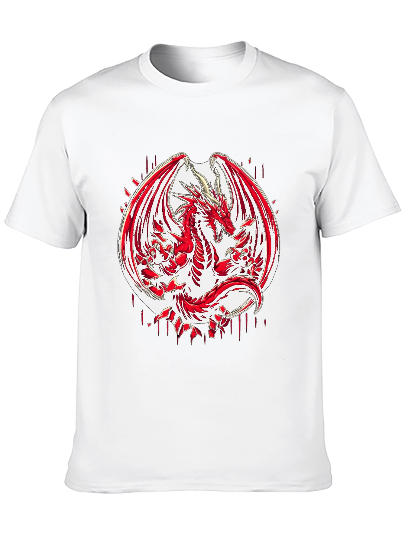 Red Dragon Graphic Black T-Shirt