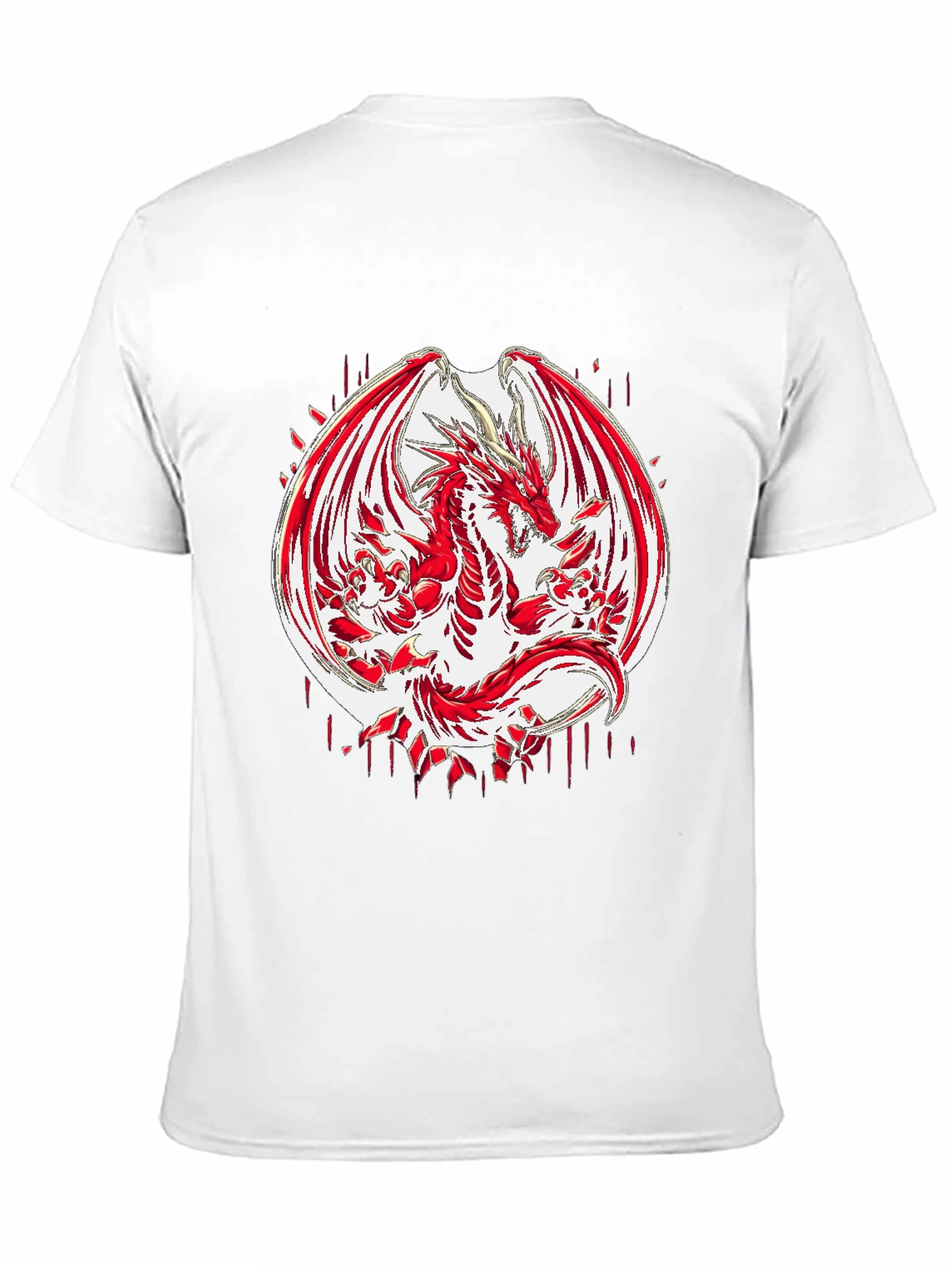 Red Dragon Graphic Black T-Shirt