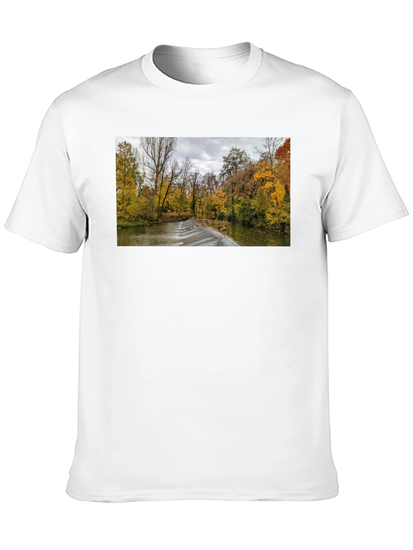Autumn River T-Shirt - Nature Photography Tee