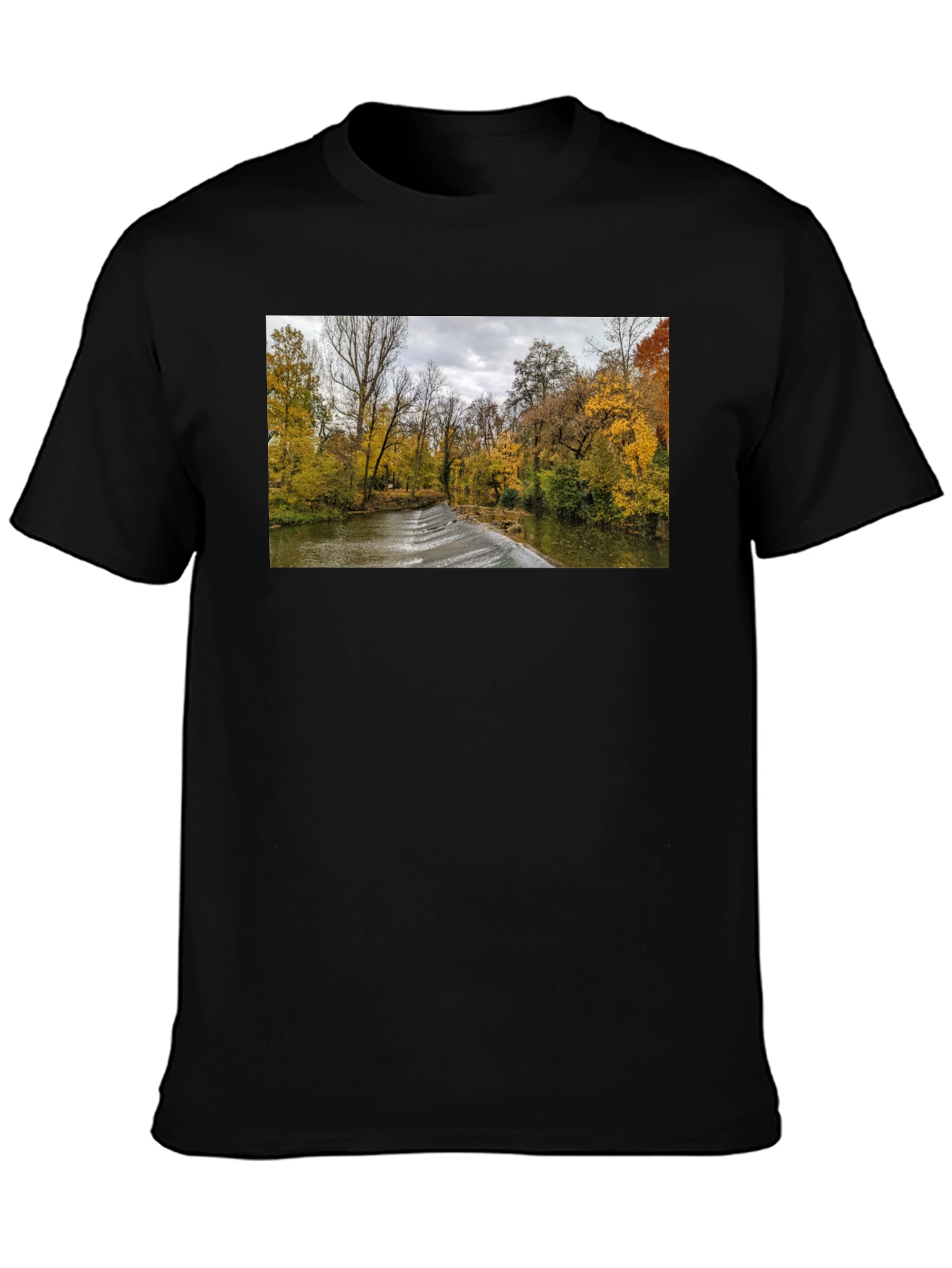 Autumn River T-Shirt - Nature Photography Tee