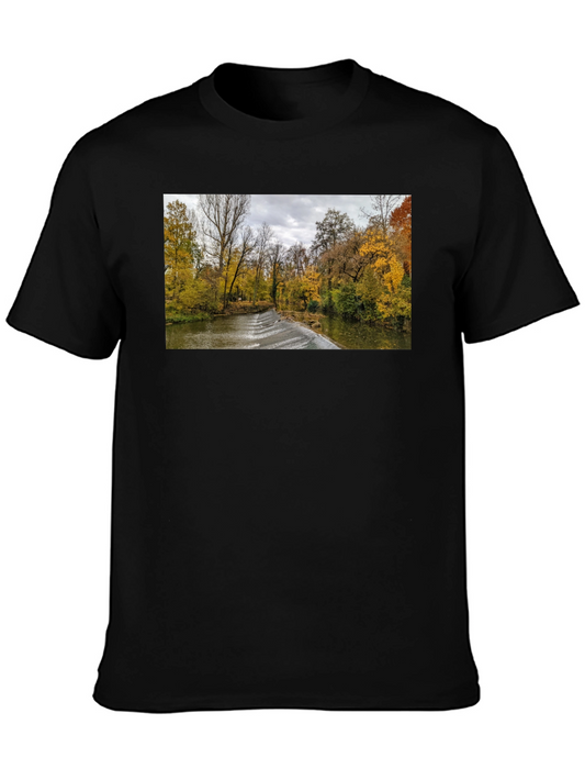 Autumn River T-Shirt - Nature Photography Tee