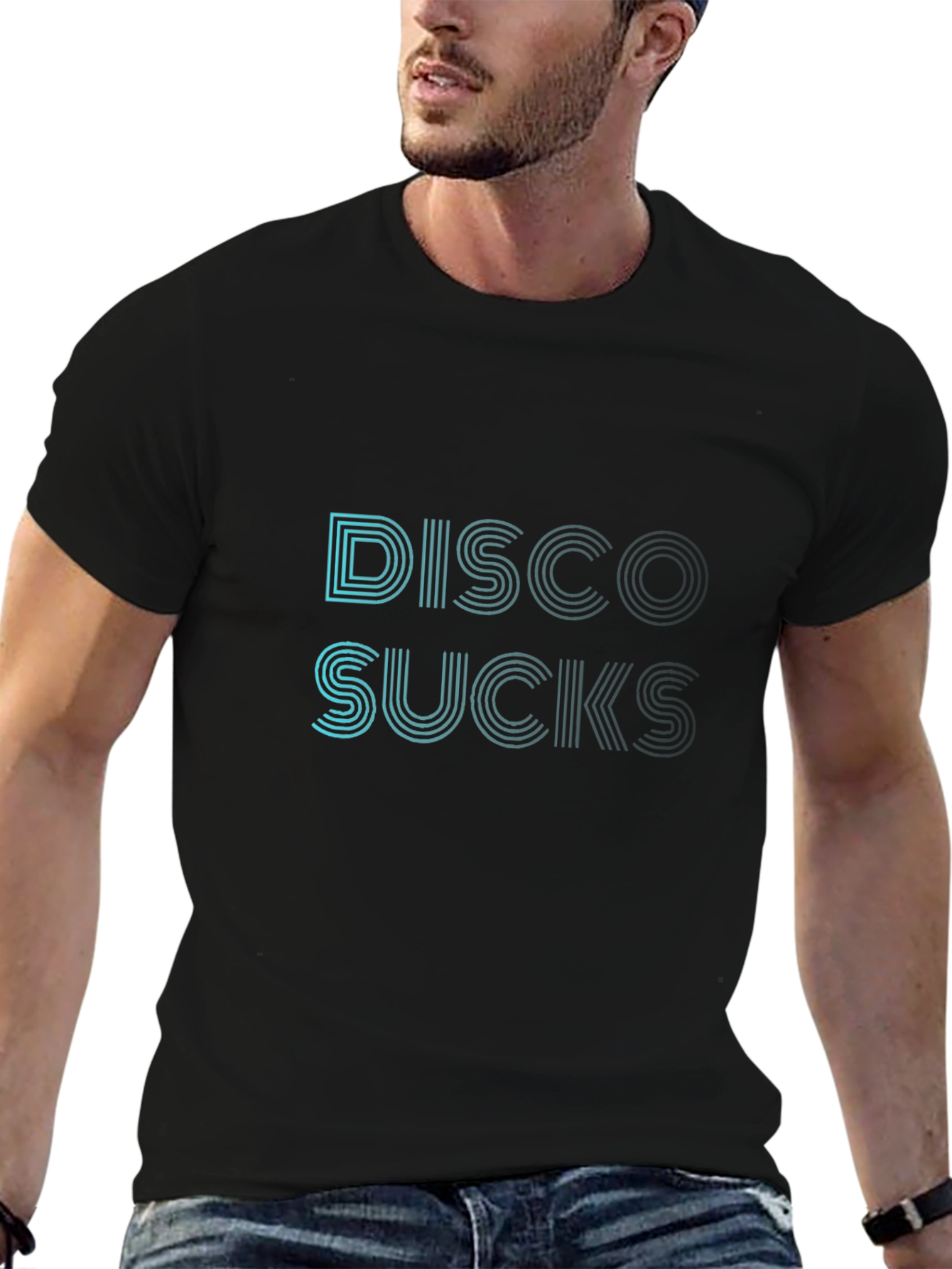 Disco Sucks Graphic T-Shirt - Retro Style Tee