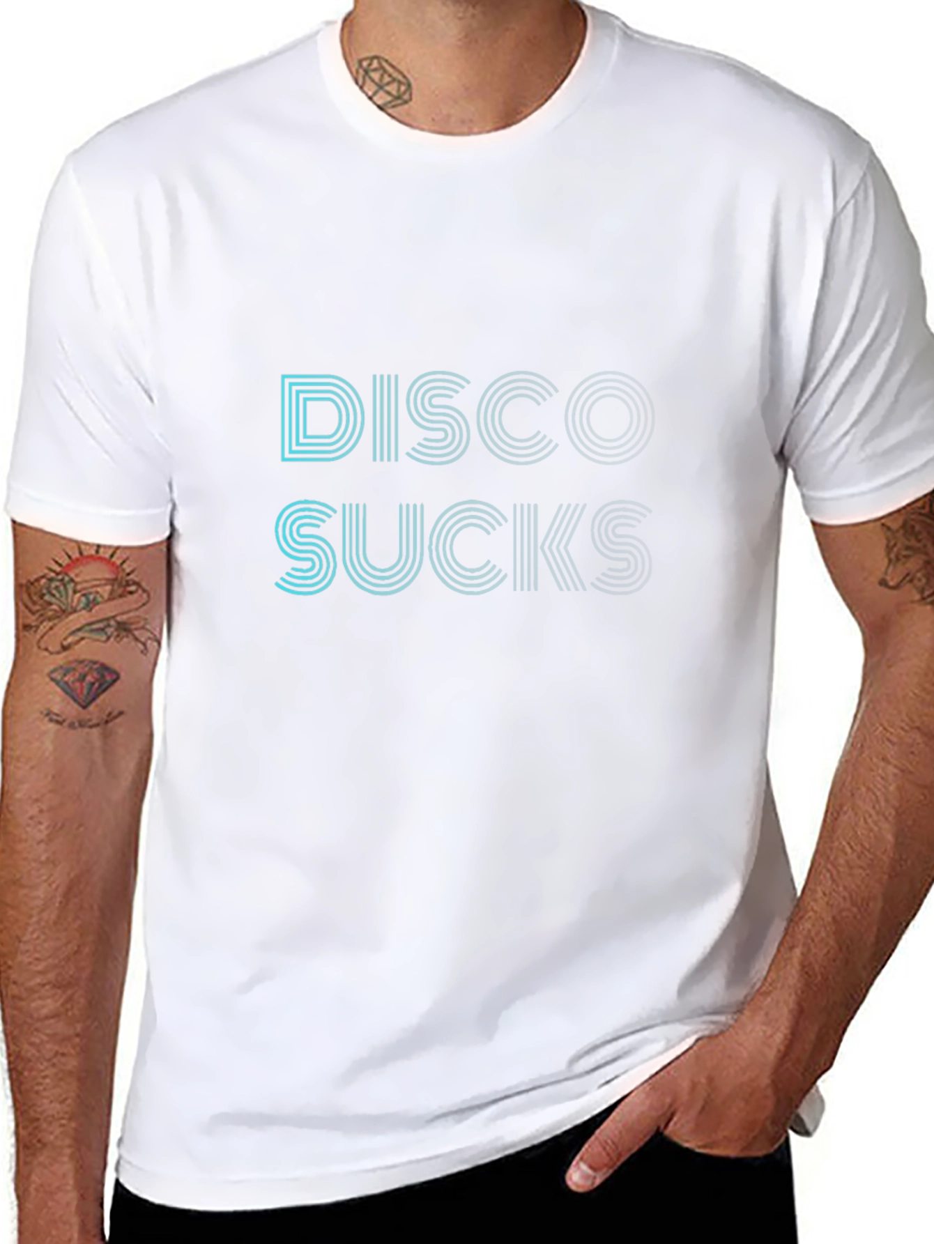 Disco Sucks Graphic T-Shirt - Retro Style Tee