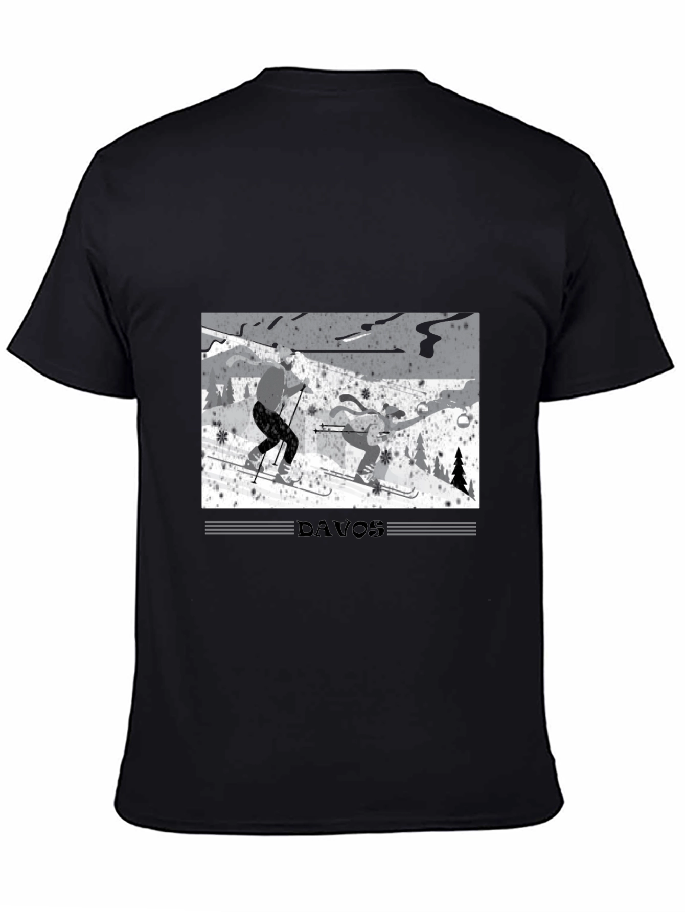Davos Skiing Graphic T-Shirt