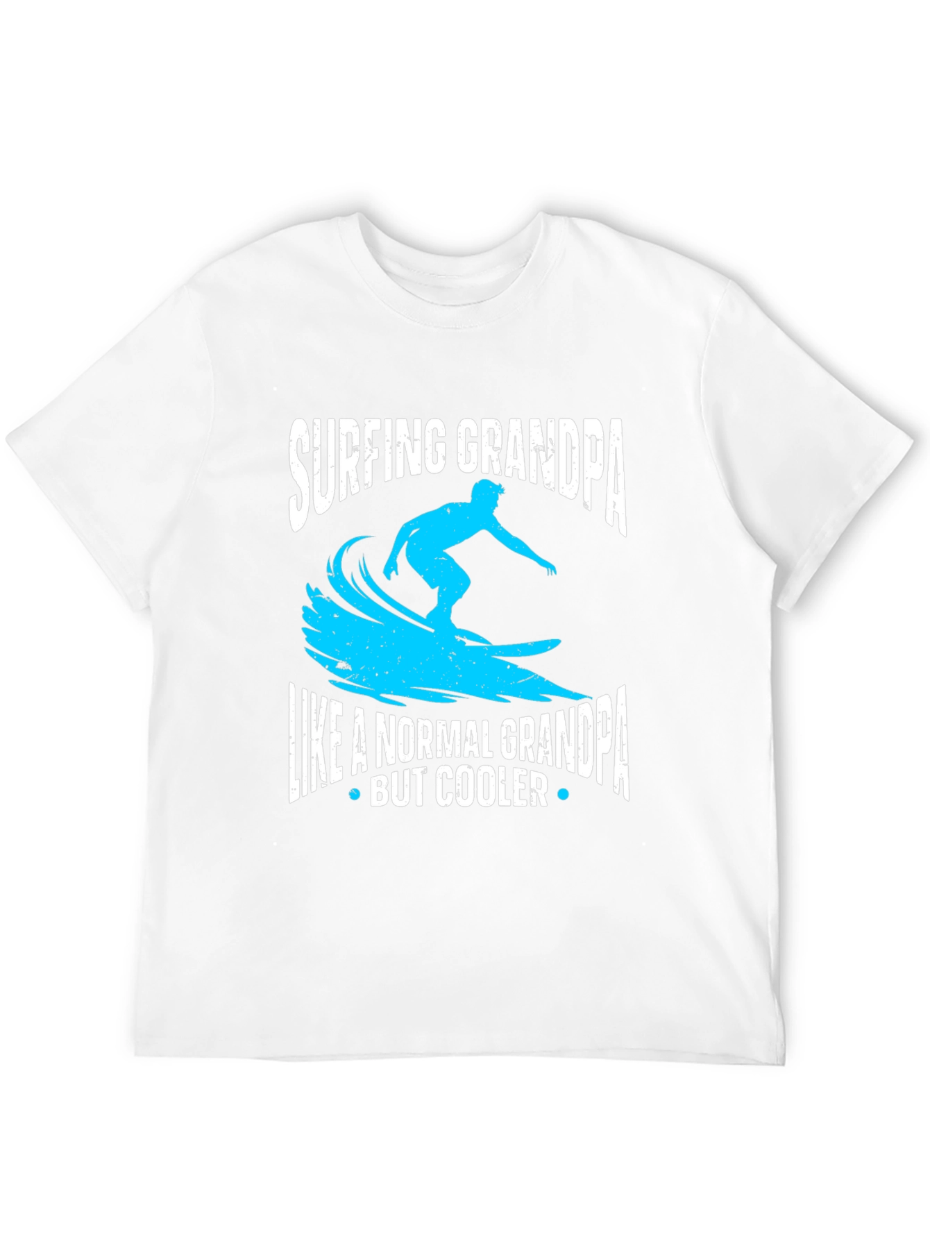 Surfing Grandpa T-Shirt - Cool Grandpa Tee