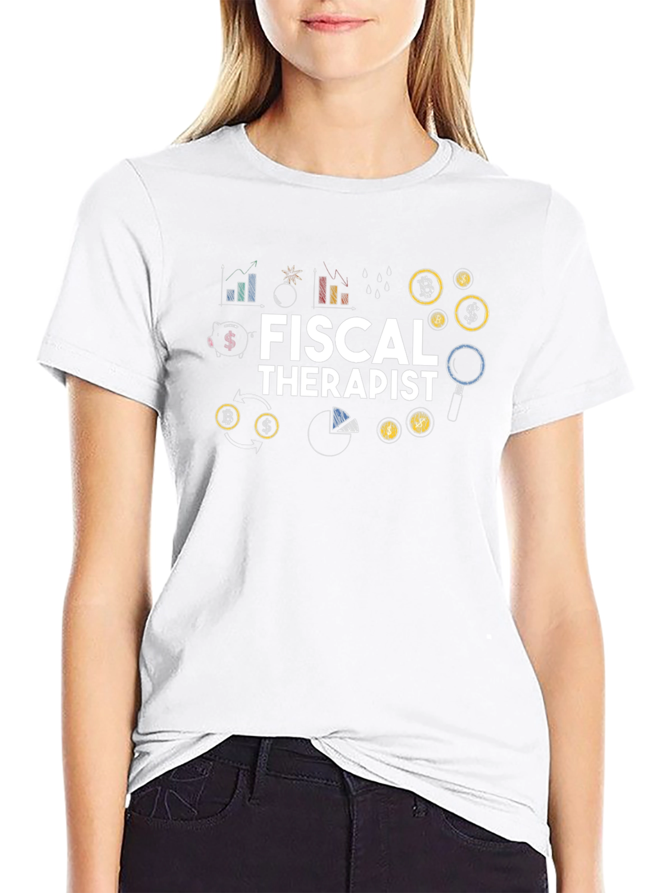 Fiscal Therapist Black Graphic T-Shirt