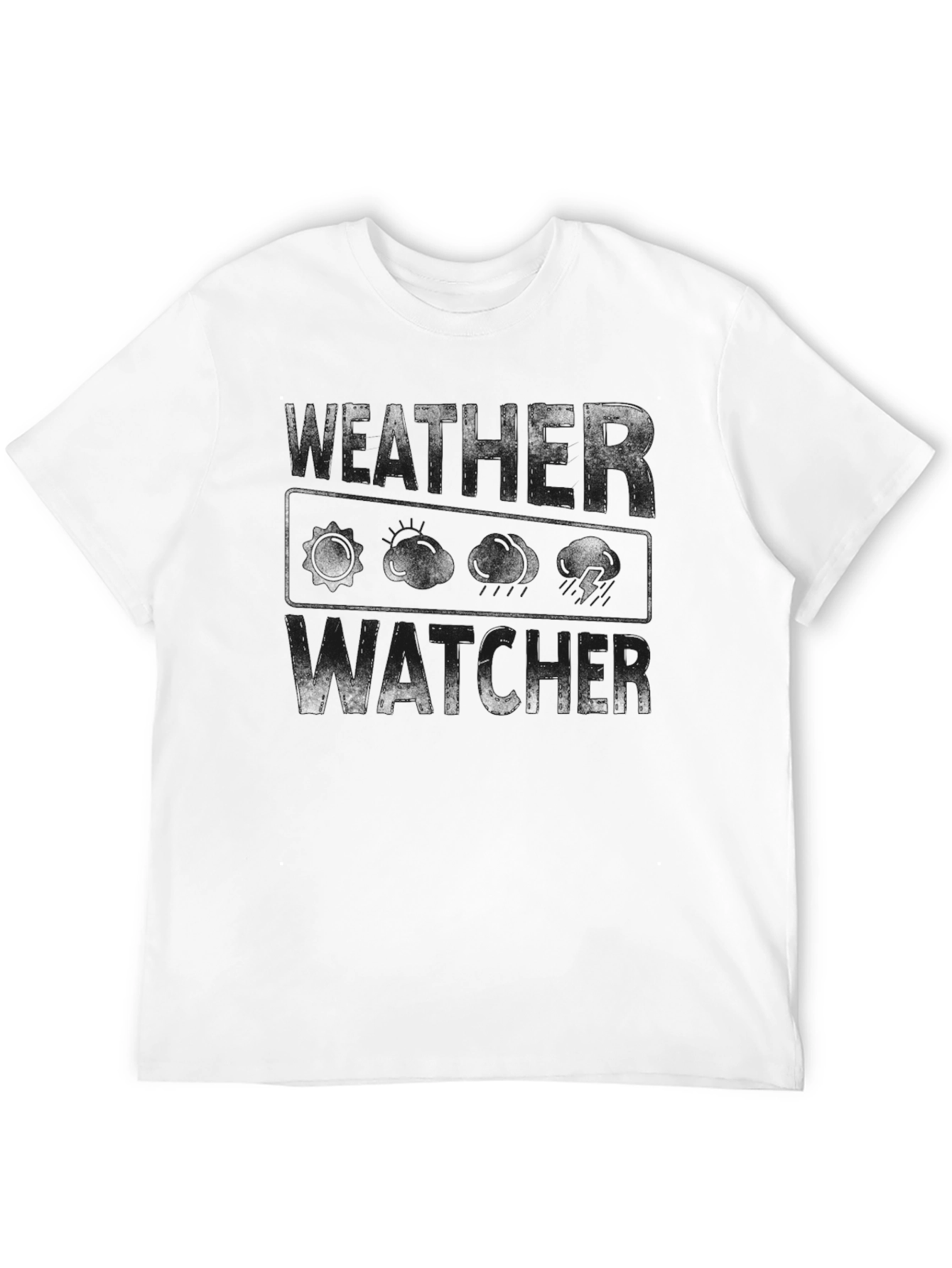 Mens Black T-Shirt: Reader & Watcher Design