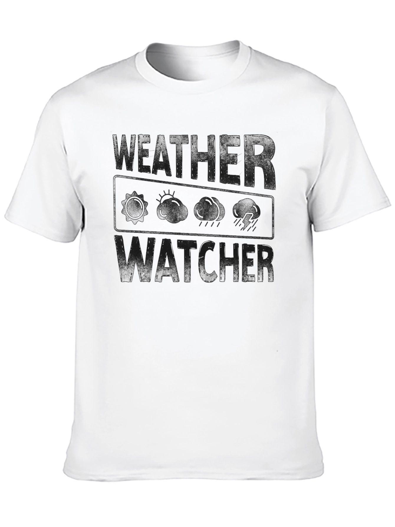 Mens Black T-Shirt: Reader & Watcher Design