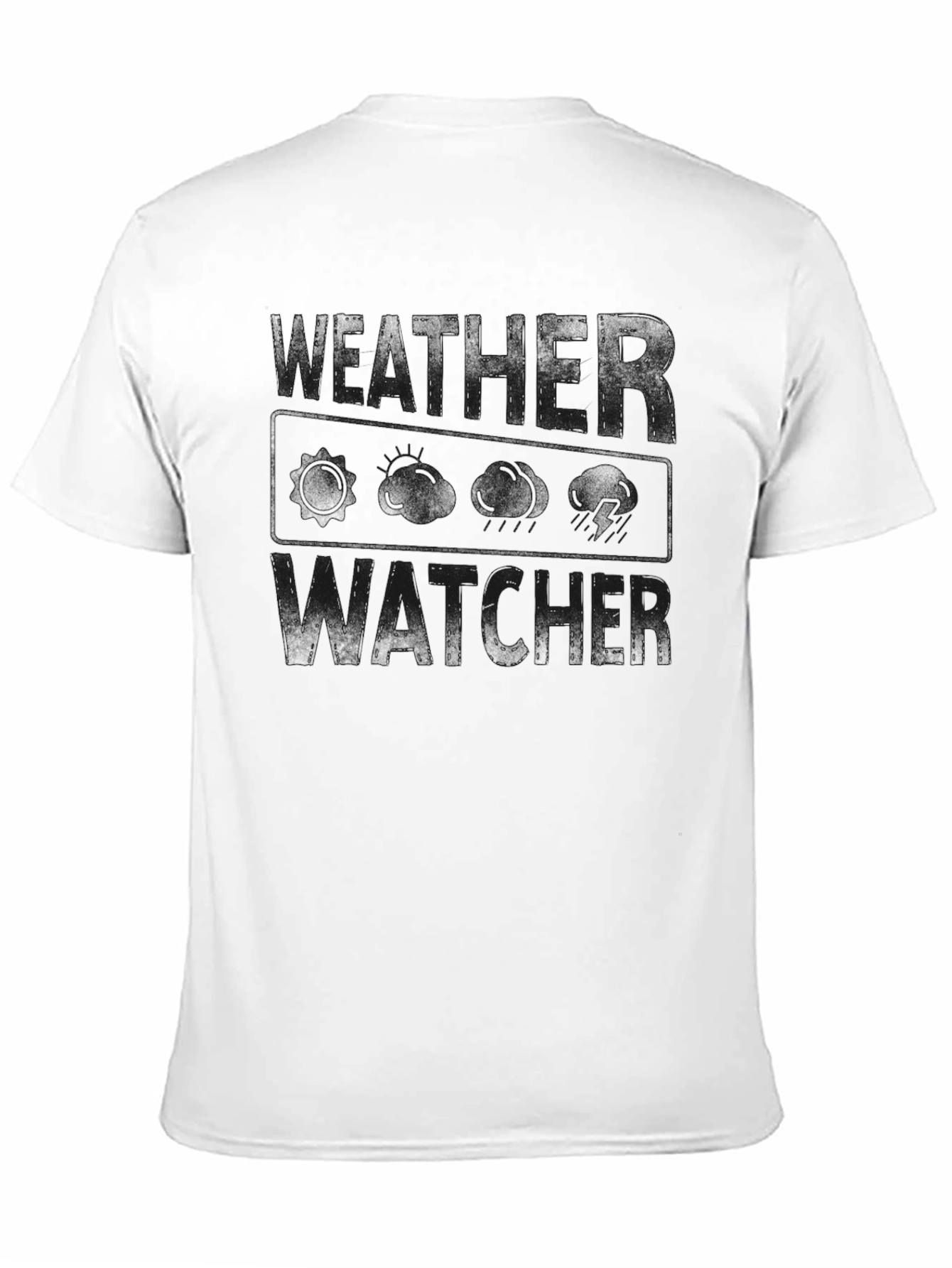 Mens Black T-Shirt: Reader & Watcher Design