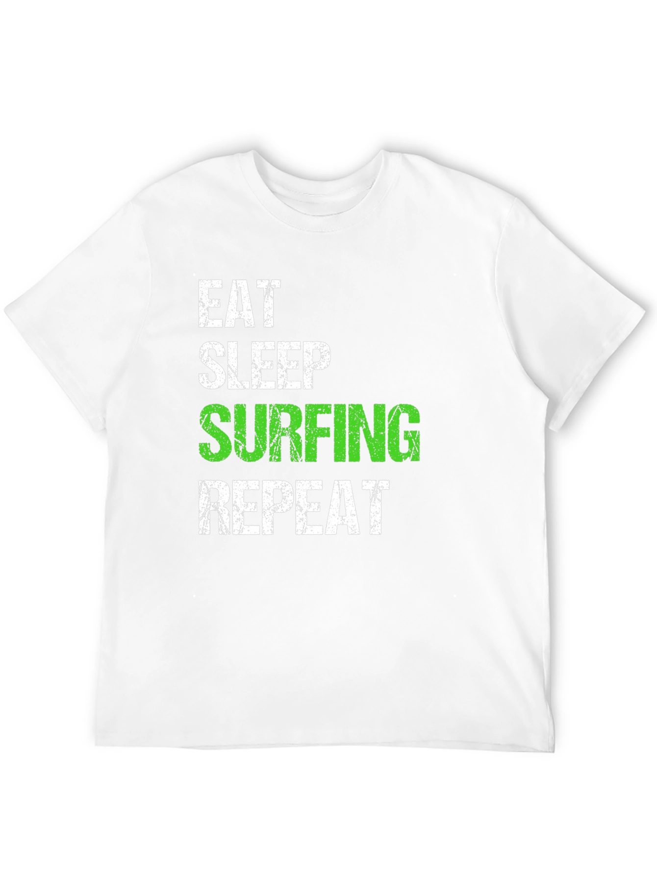 Eat Sleep Surfing Repeat Black T-Shirt