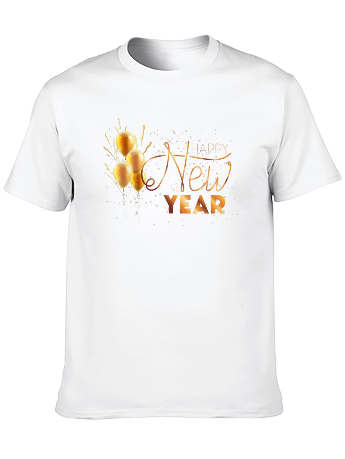 Happy New Year Black Graphic Tee