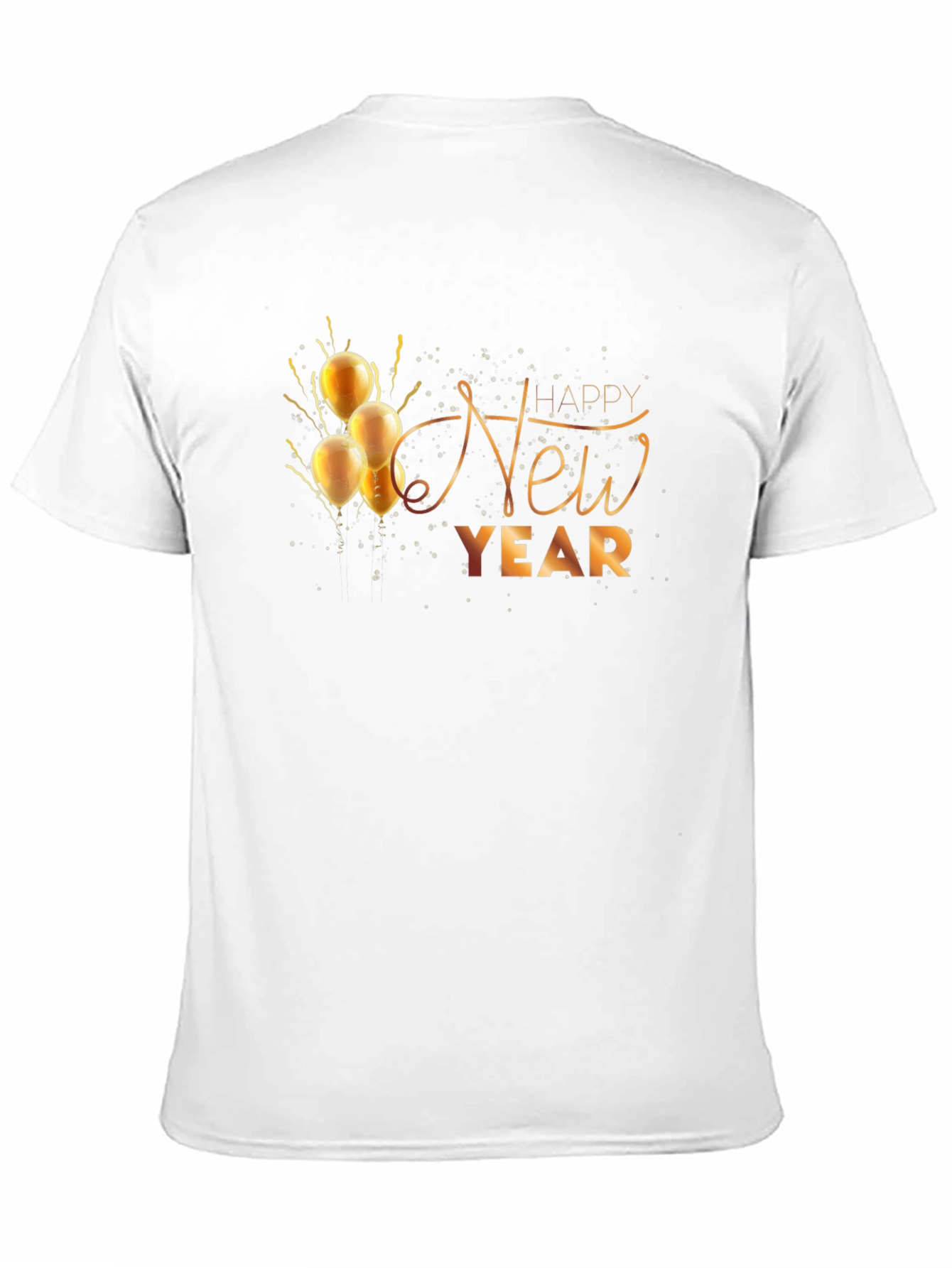Happy New Year Black Graphic Tee