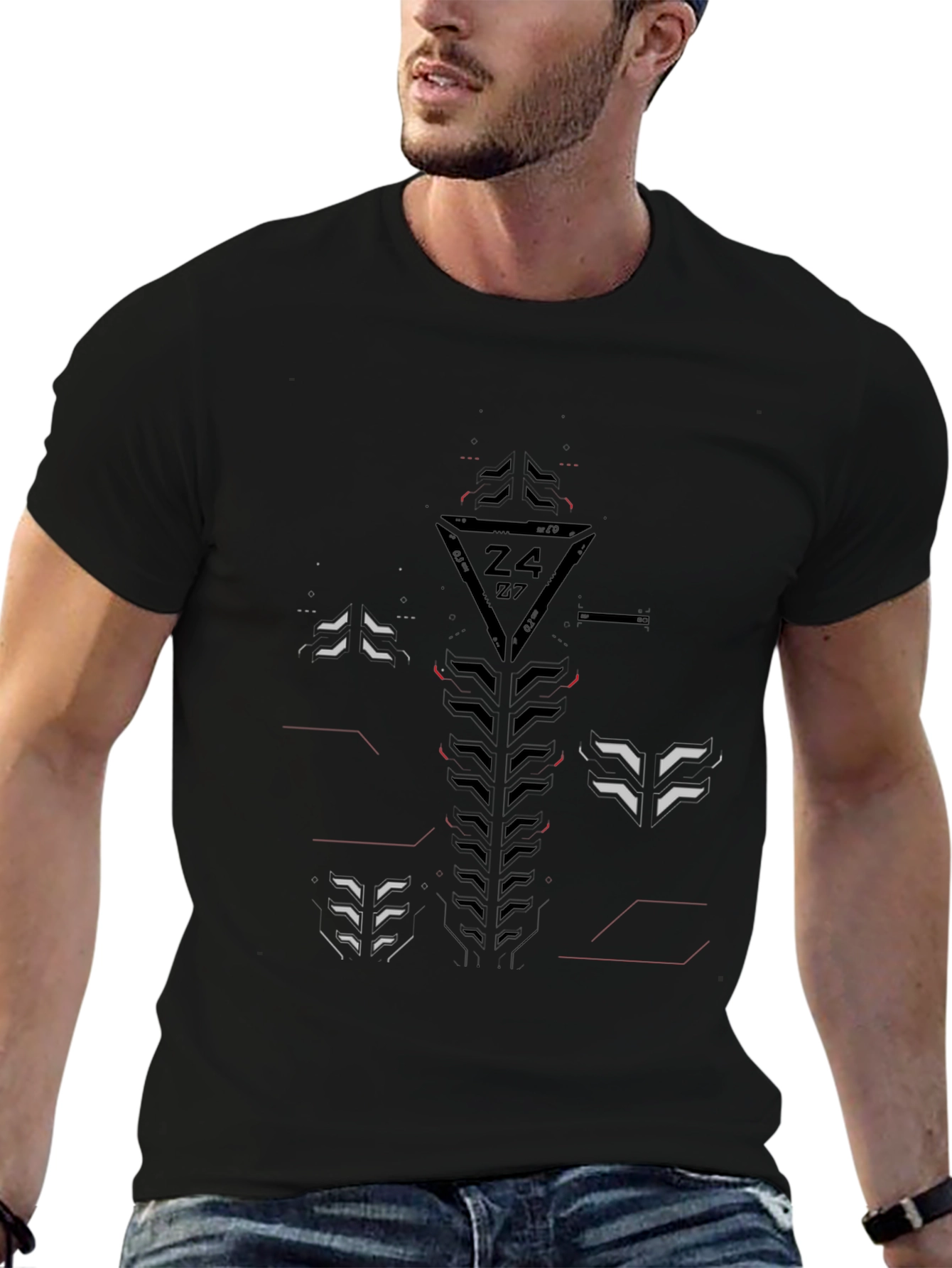 Cyberpunk Graphic Tee - Black