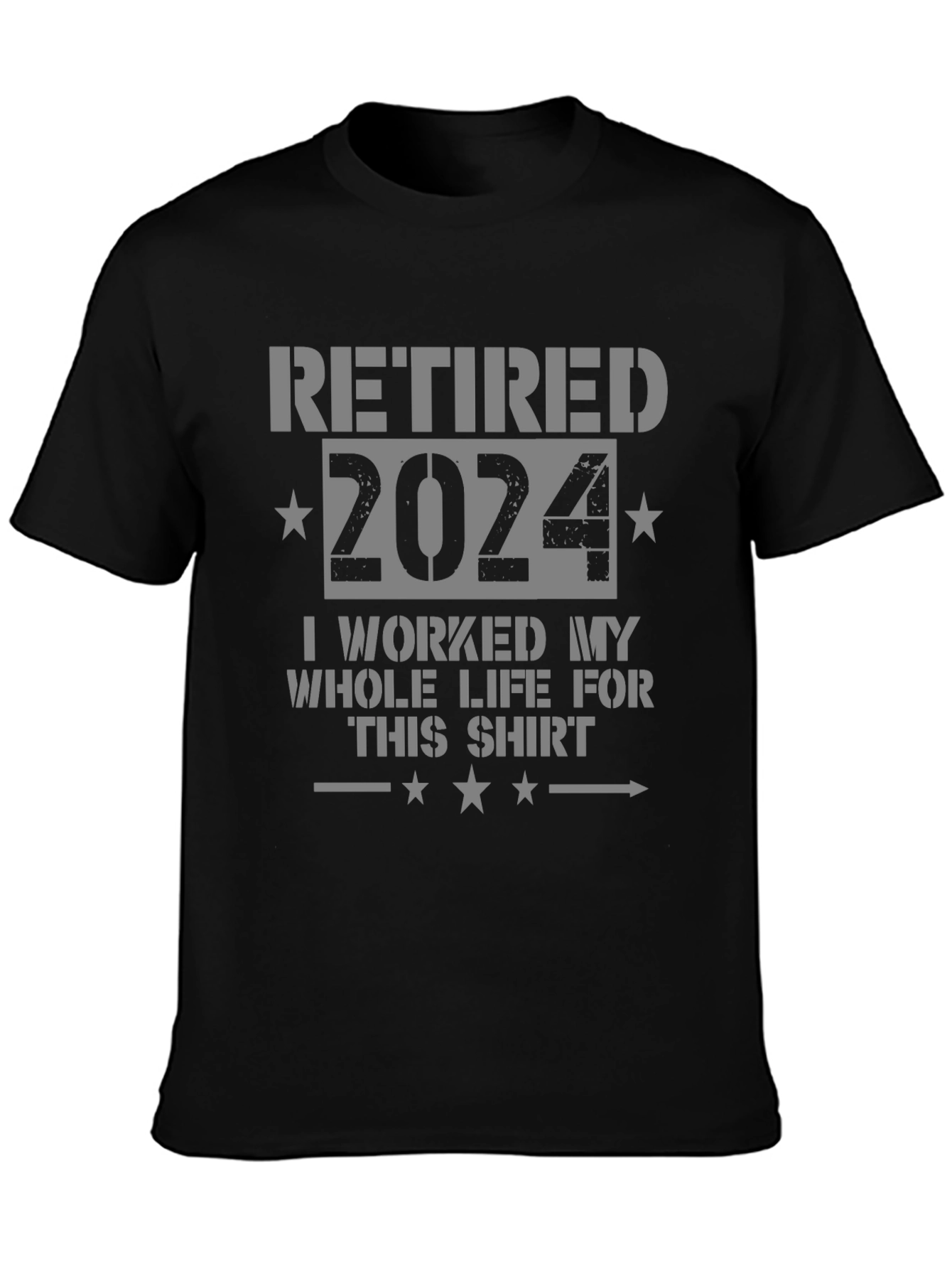 Retired 2024 T-Shirt Funny Retirement Gift