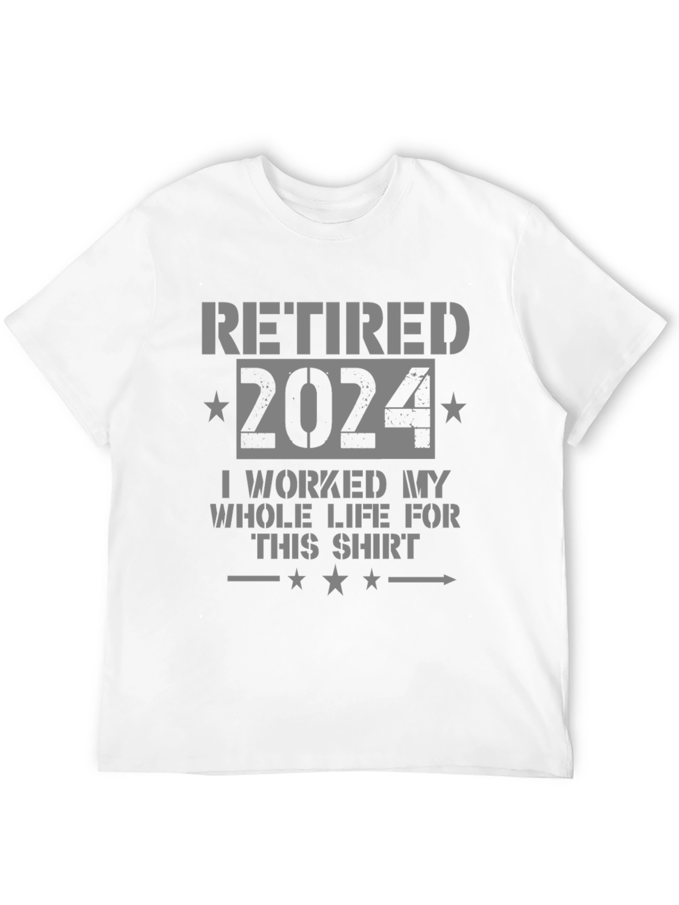 Retired 2024 T-Shirt Funny Retirement Gift