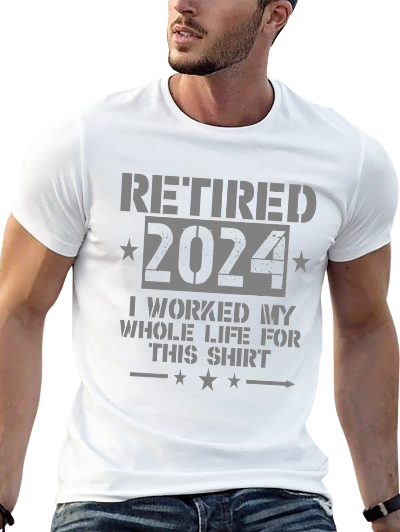 Retired 2024 T-Shirt Funny Retirement Gift