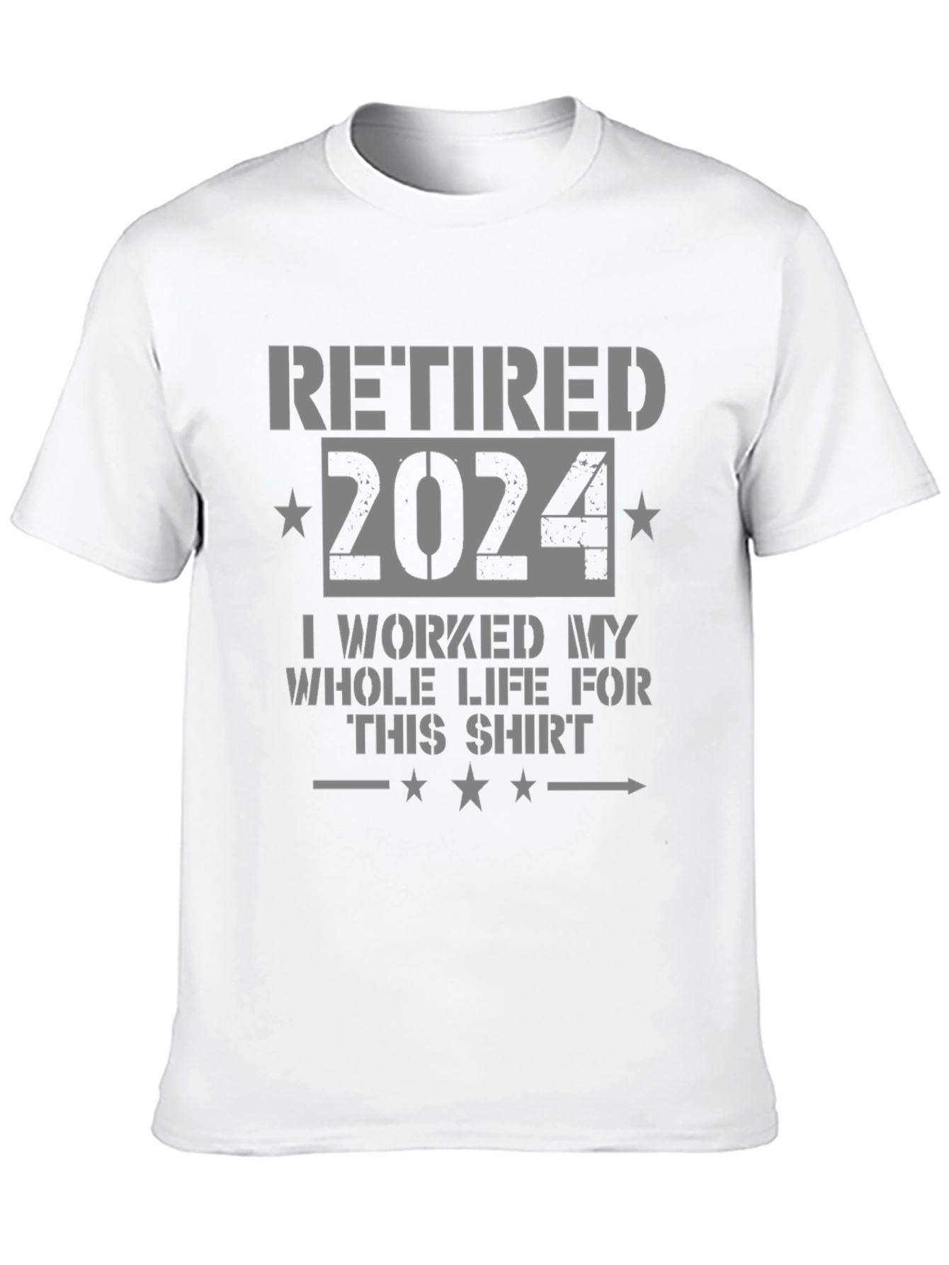 Retired 2024 T-Shirt Funny Retirement Gift