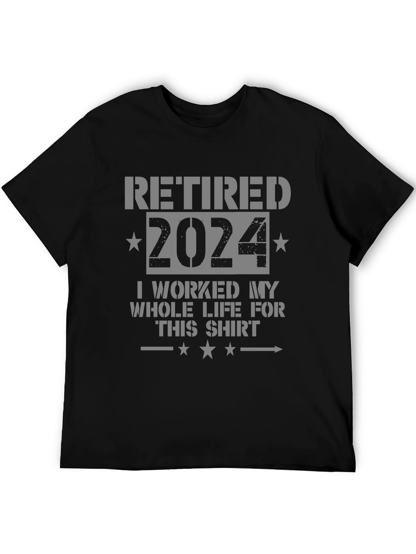 Retired 2024 T-Shirt Funny Retirement Gift