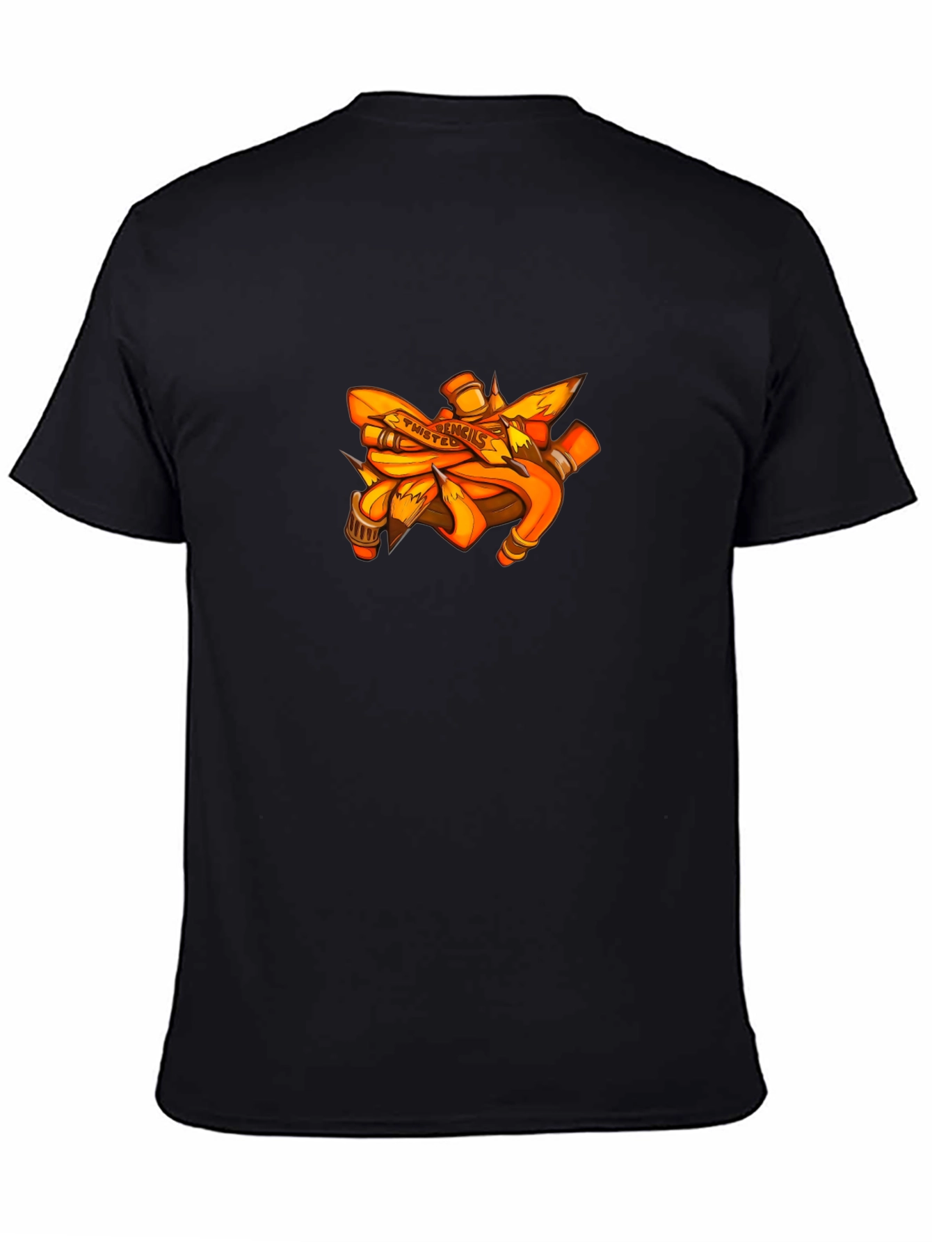 Twisted Pencils Graphic Black T-Shirt