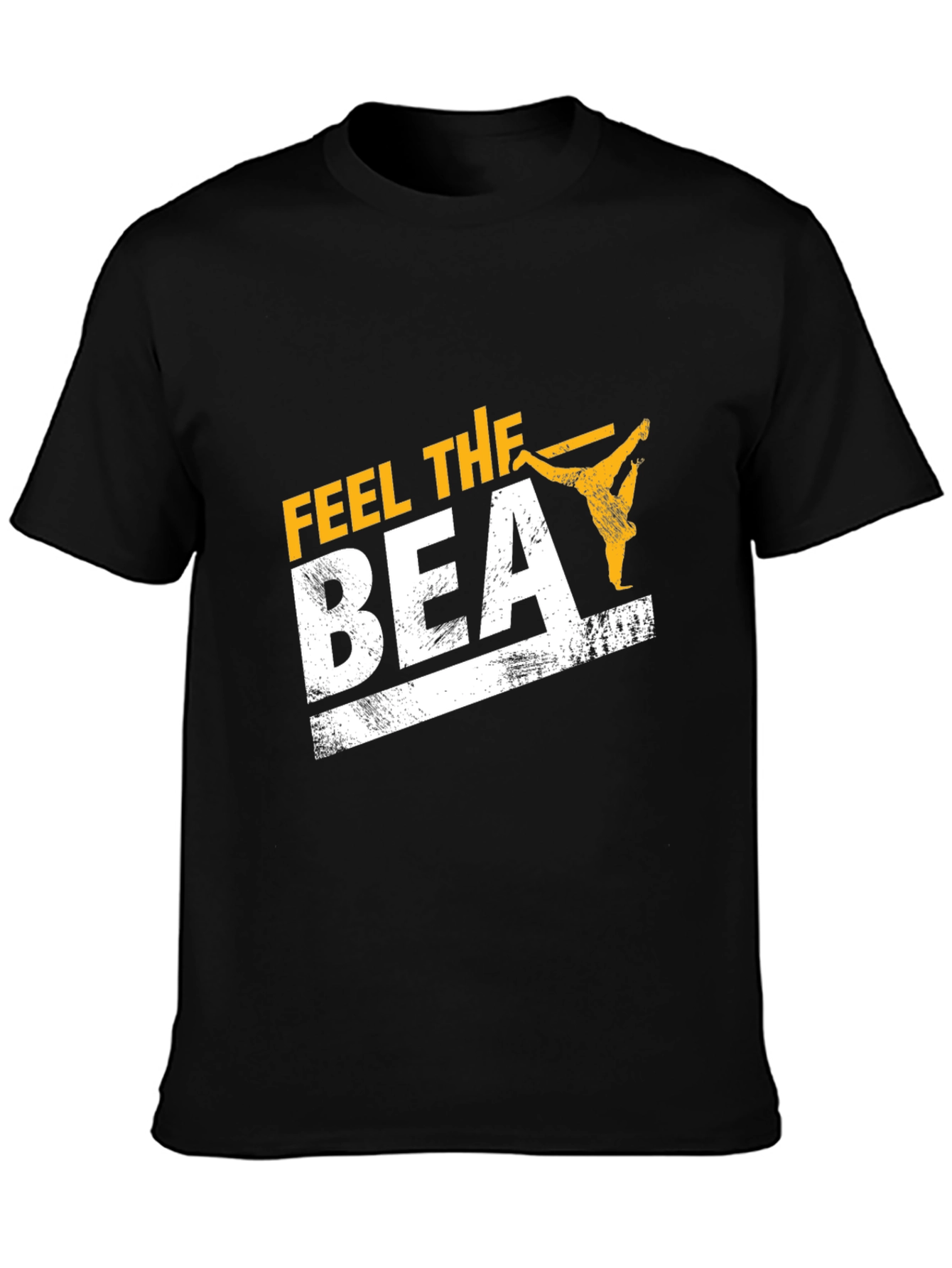 Feel the Beat Black Graphic Tee
