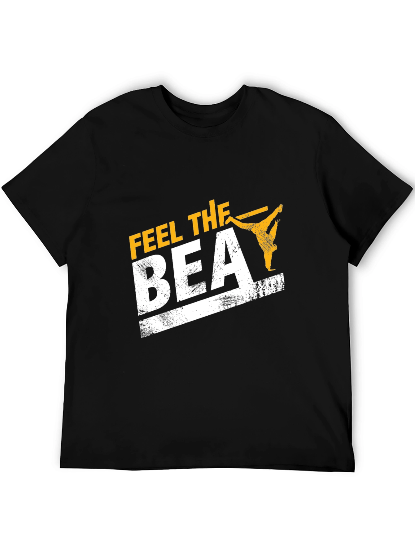 Feel the Beat Black Graphic Tee