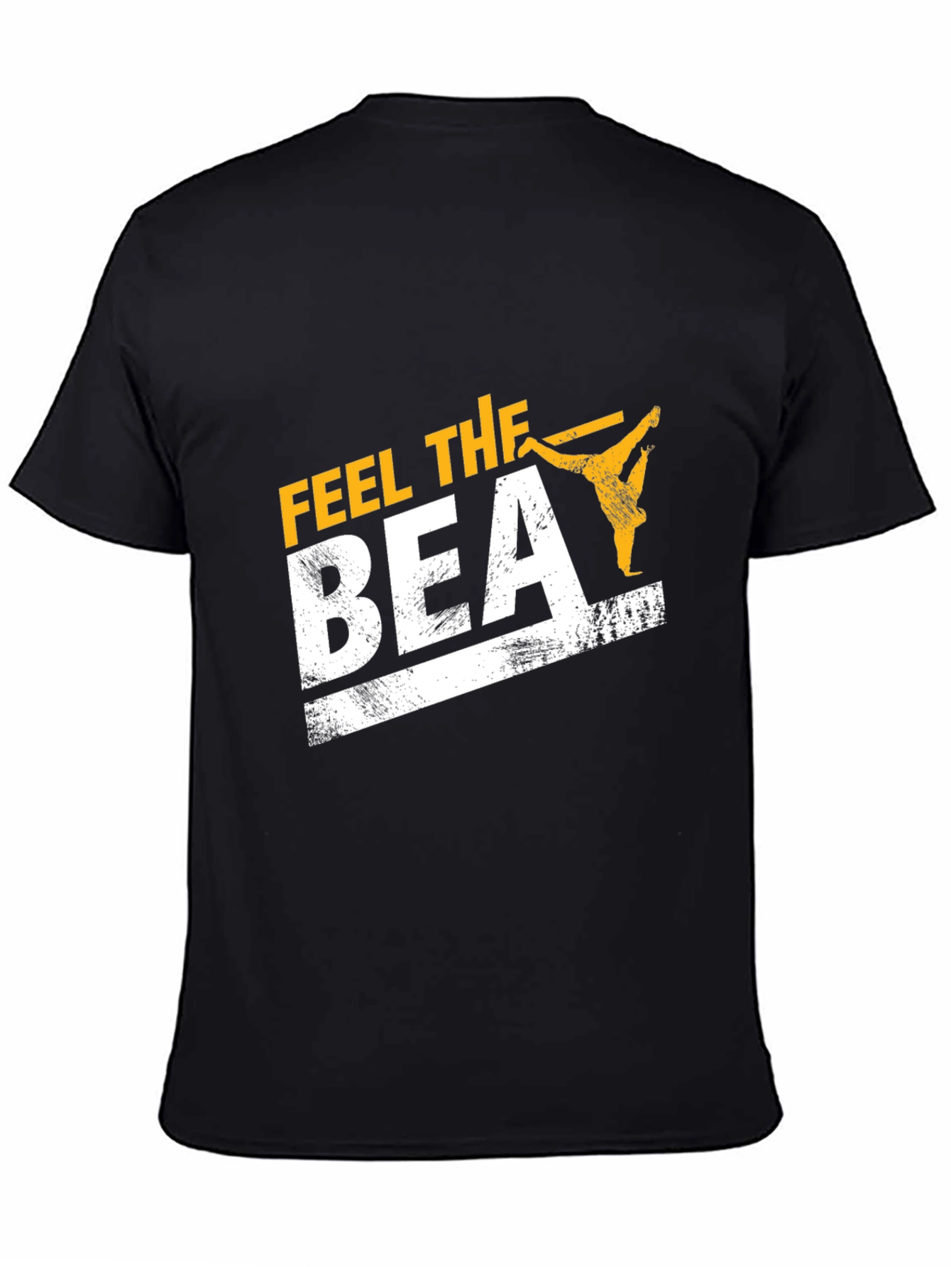 Feel the Beat Black Graphic Tee