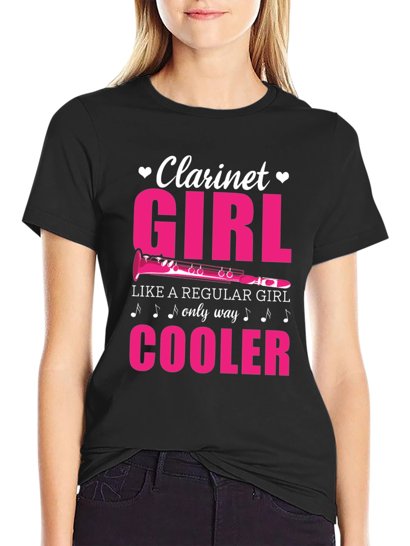 Clarinet Girl T-Shirt - Musician Tee