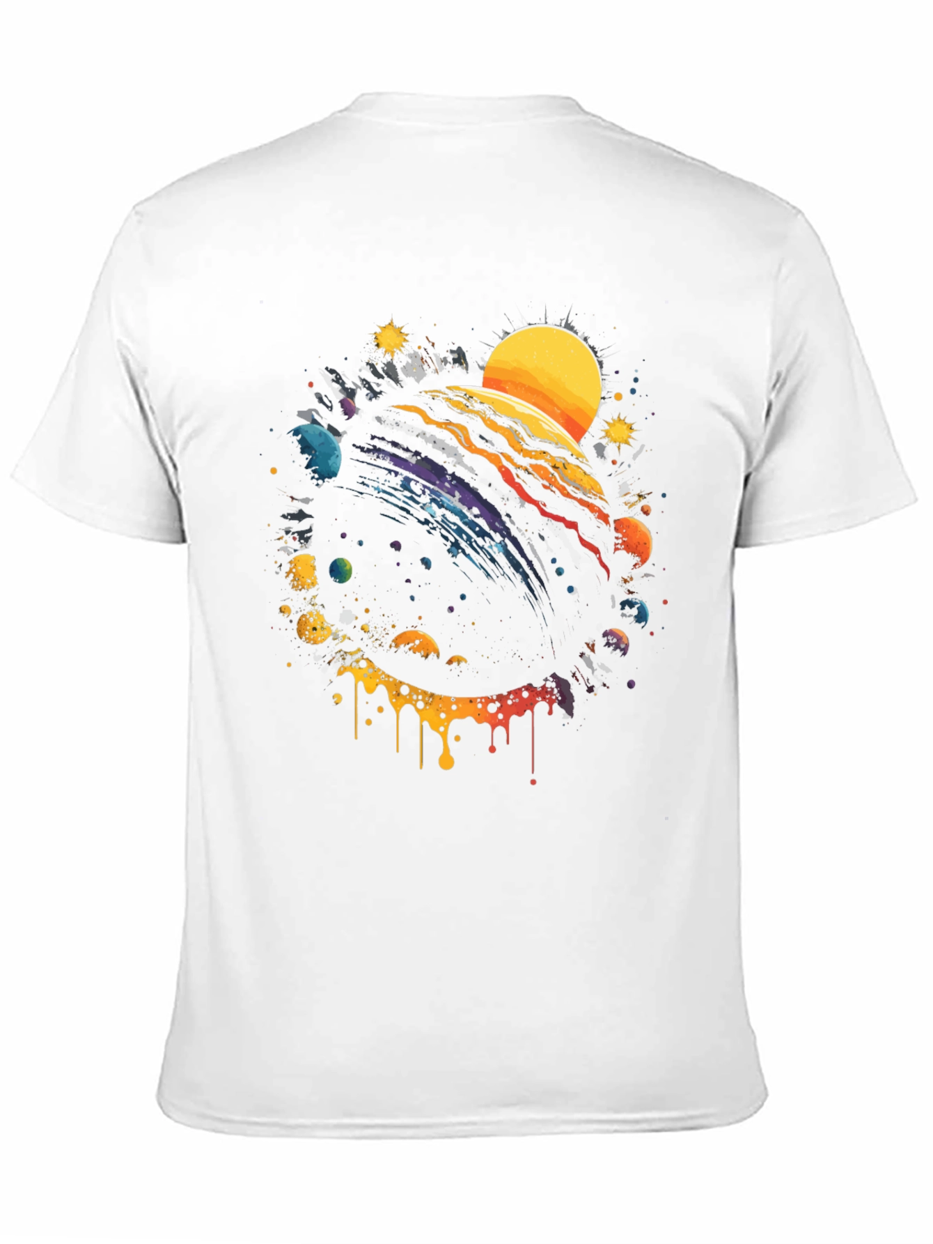 Cosmic Planet Black Graphic Tee