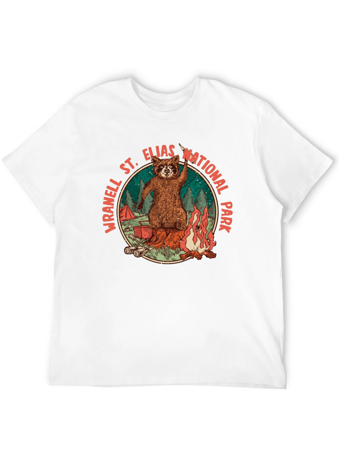 Wrangell St. Elias National Park Raccoon T-Shirt